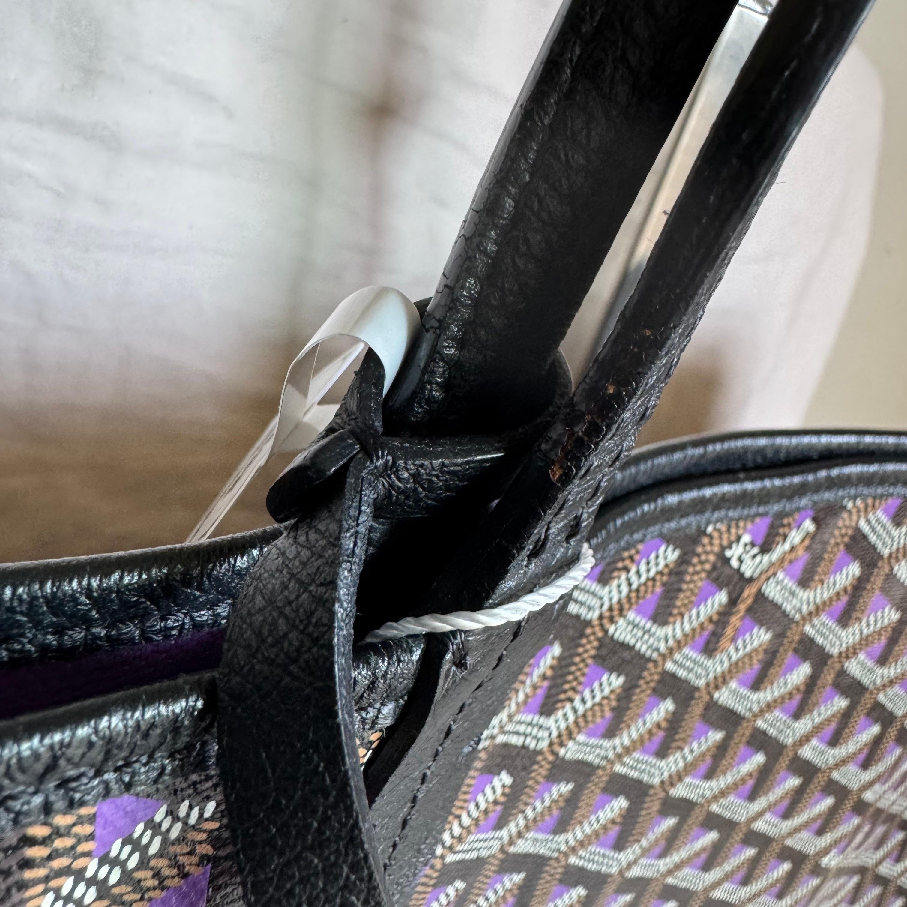 Goyard Special Edition Saint Louis PM Tote Medium Black Violet 2020 en vente 1