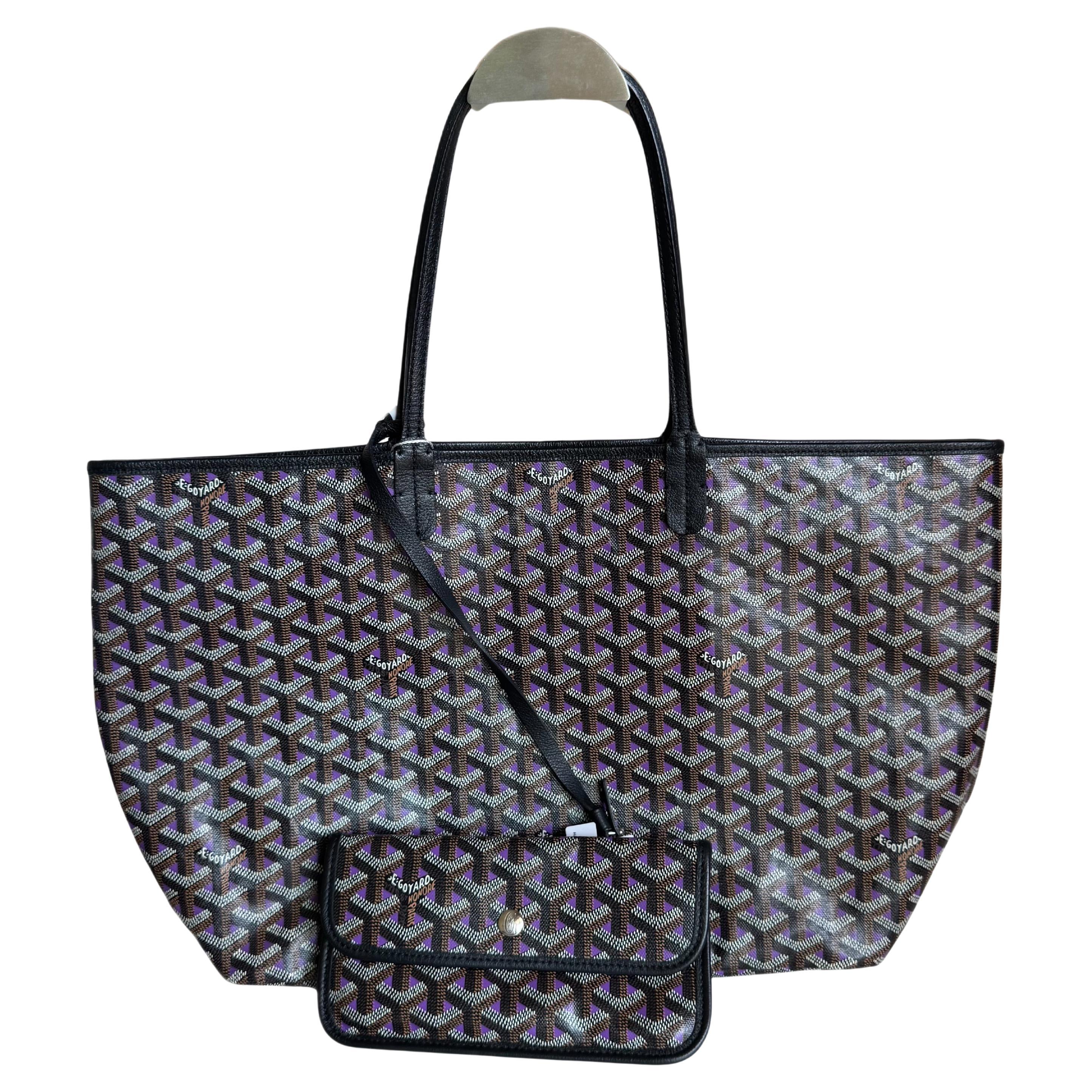Goyard Special Edition Saint Louis PM Tote Medium Black Violet 2020 en vente