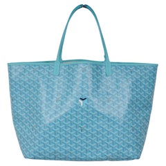 Goyard St Louis GM Tote Bag Turquoise Limited Edition Shoulder Travel The