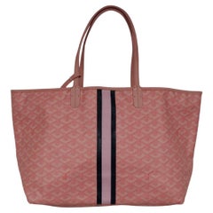 Goyard St. Louis PM Tote Bag Pink Limited Edition Shoulder Travel Handbag Duffle