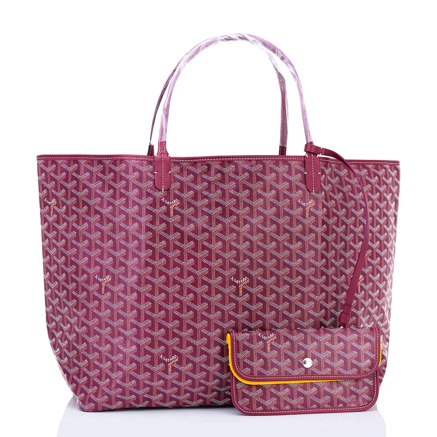 goyard purple tote