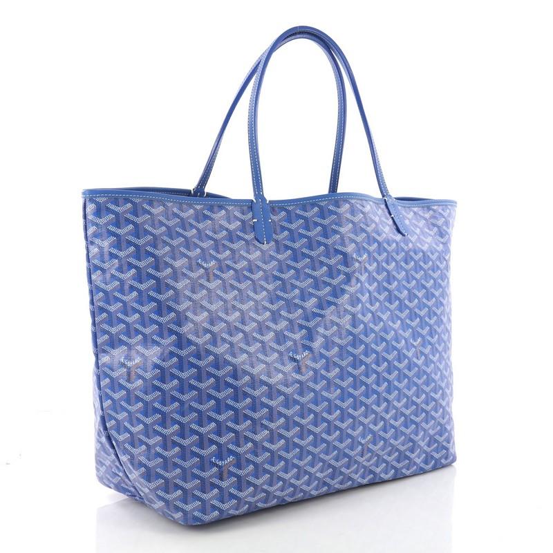 Purple Goyard St. Louis Tote Coated Canvas GM