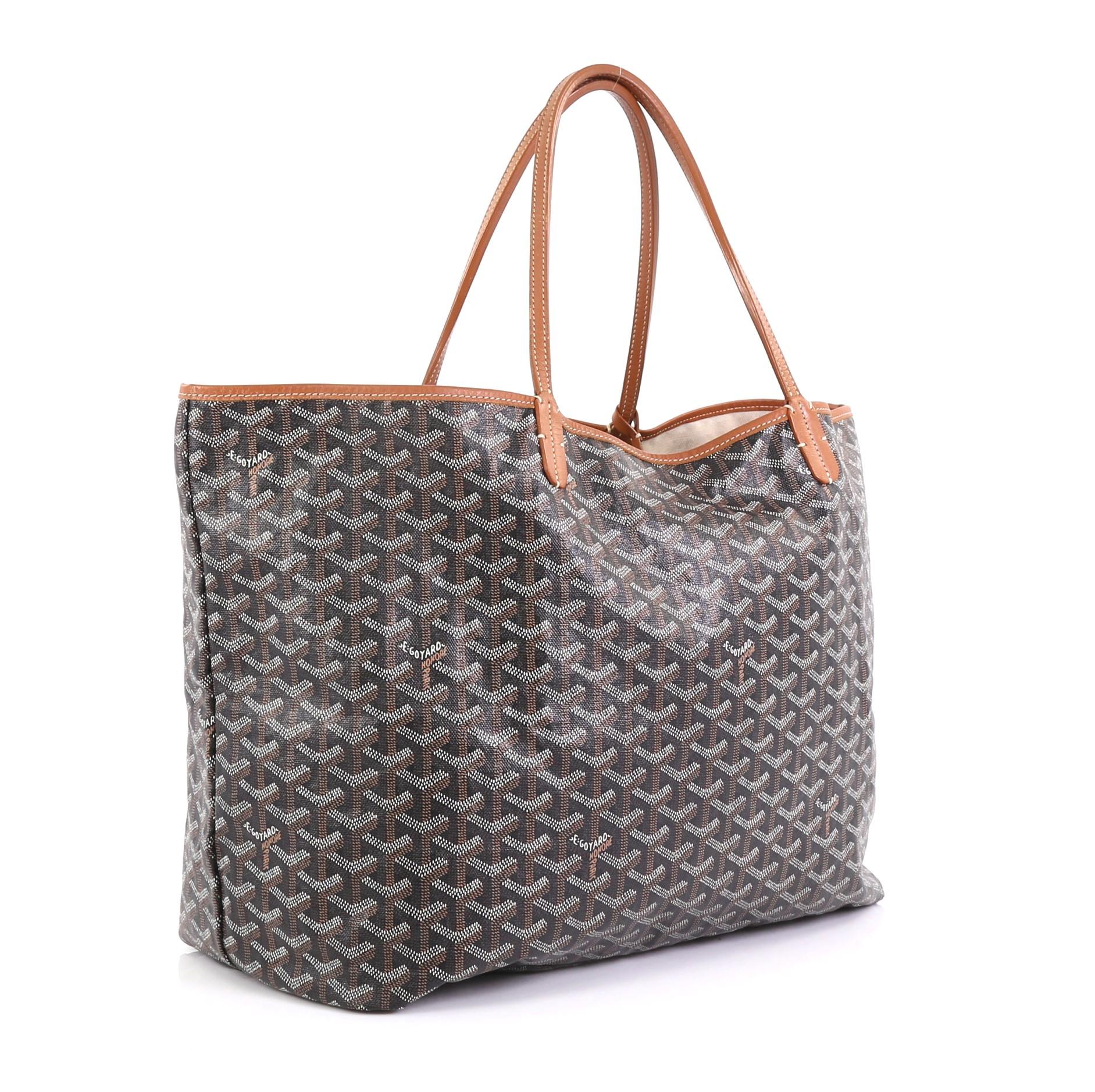 Gray Goyard St. Louis Tote Coated Canvas GM