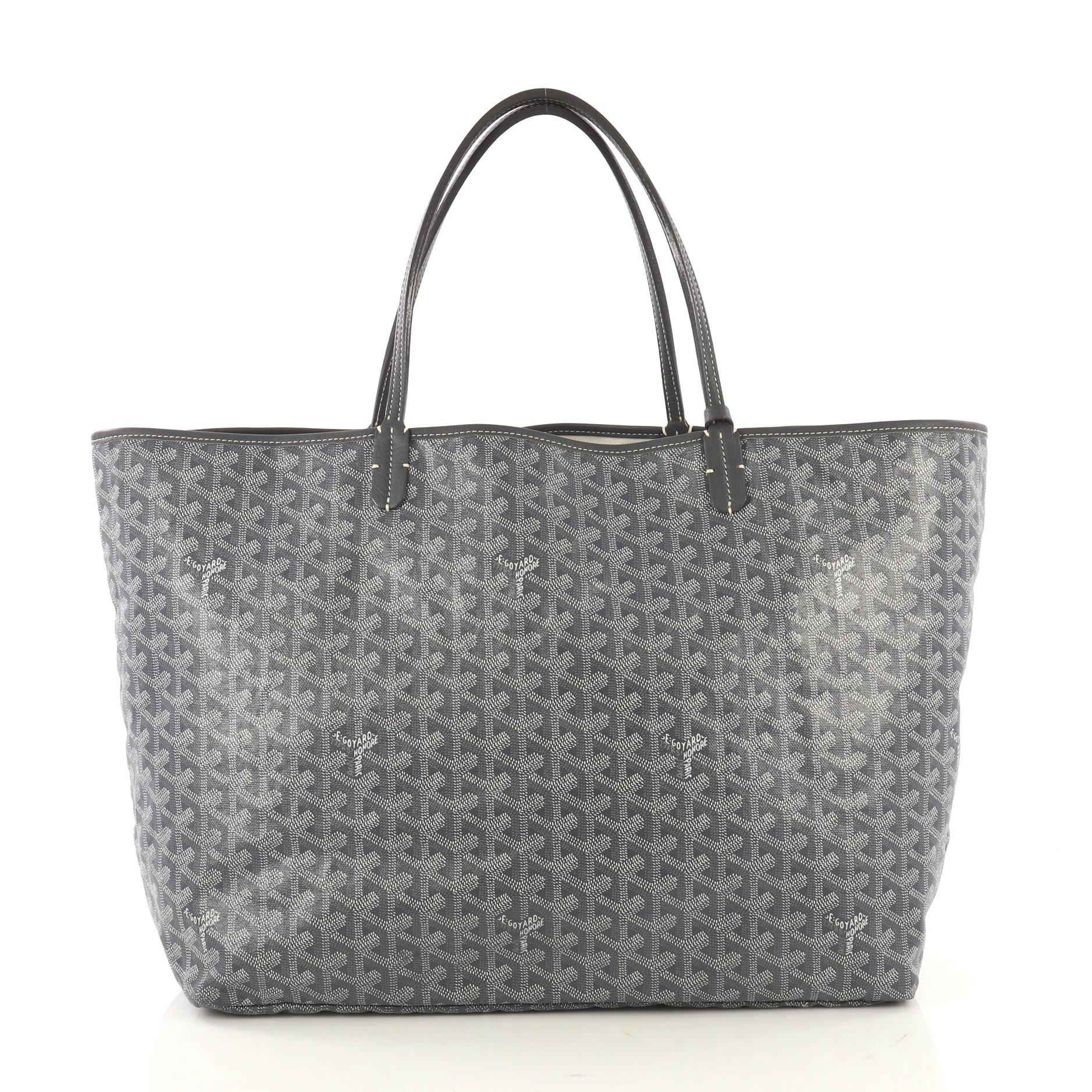 Gray Goyard St. Louis Tote Coated Canvas GM