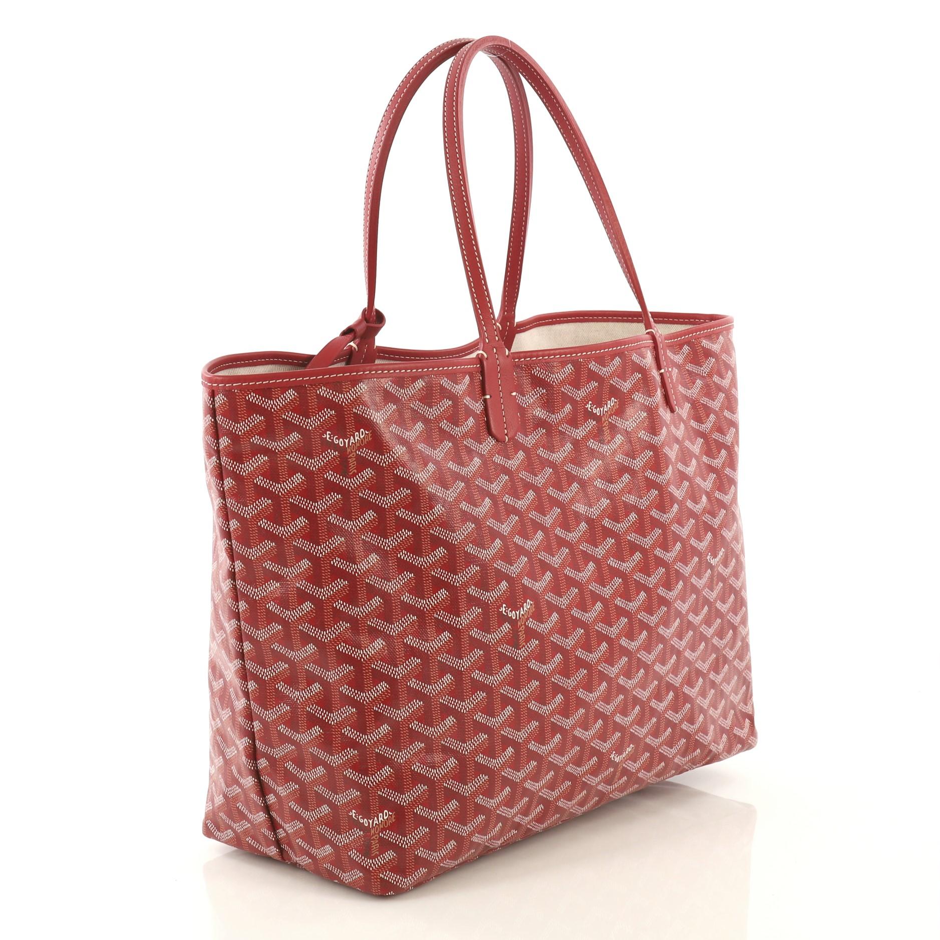 Brown Goyard St. Louis Tote Coated Canvas PM