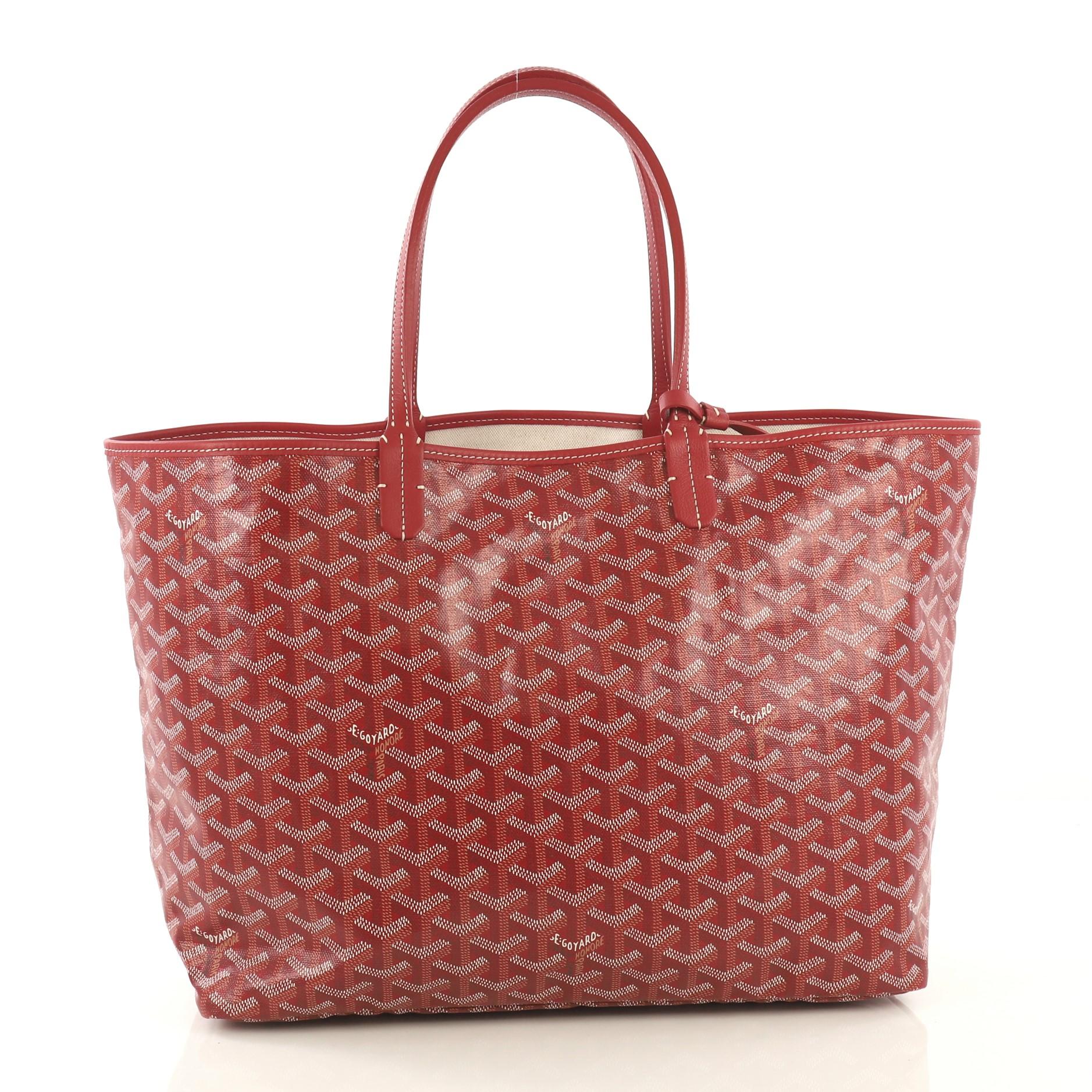 Goyard St. Louis Tote Coated Canvas PM In Excellent Condition In NY, NY