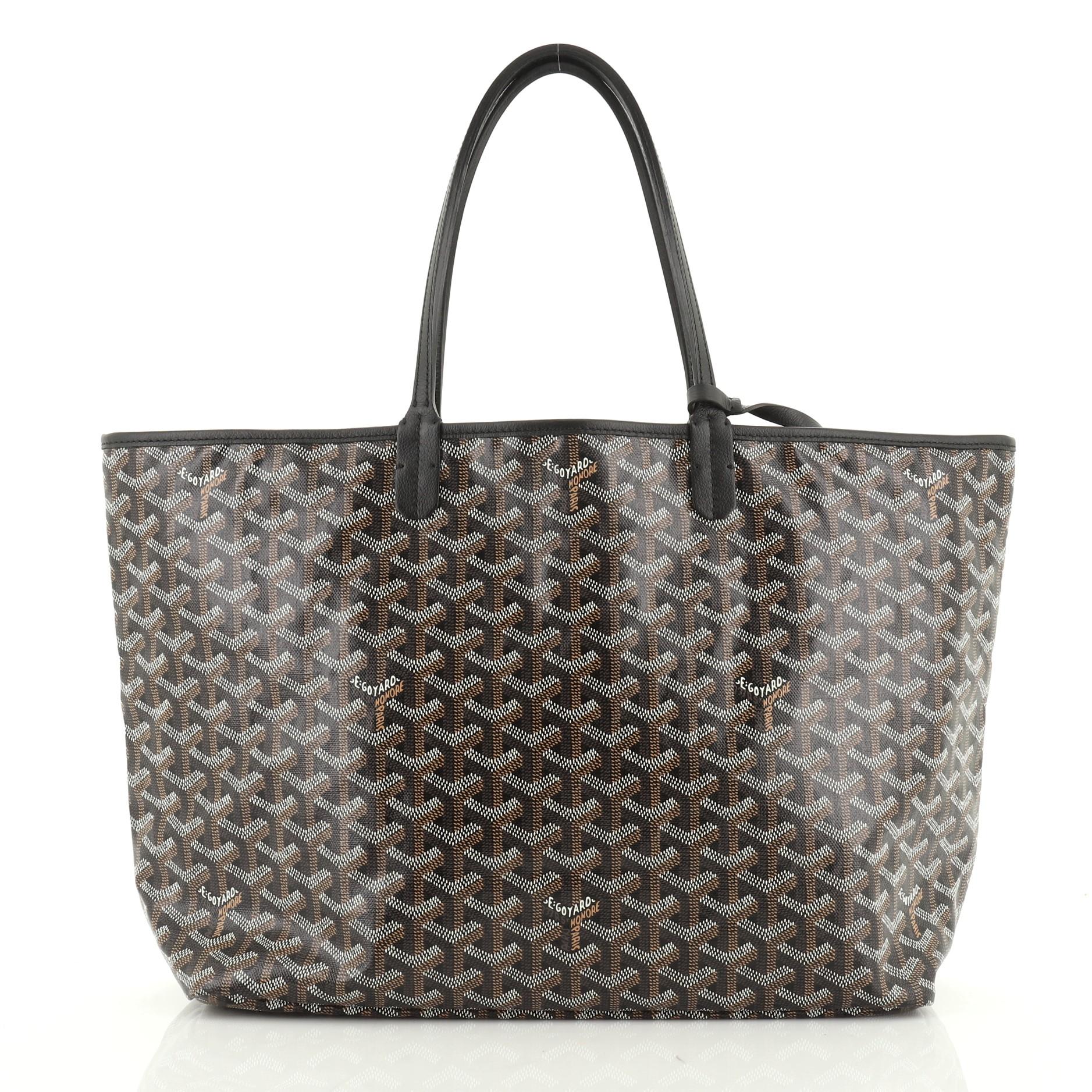 Goyard St. Louis Tote Coated Canvas PM In Good Condition In NY, NY