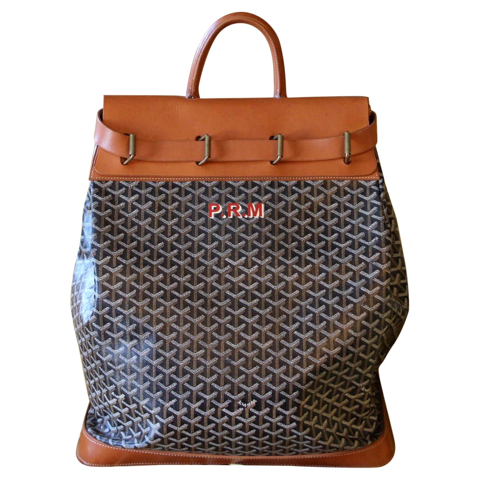 Goyard Steamer Bag in Canvas and 