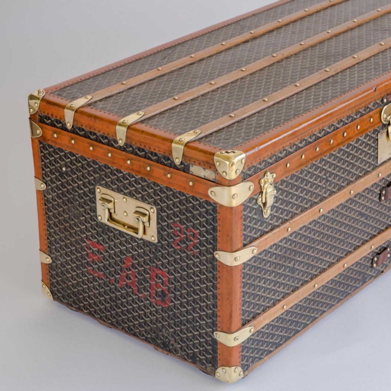 Goyard Steamer Trunk, circa 1915 10