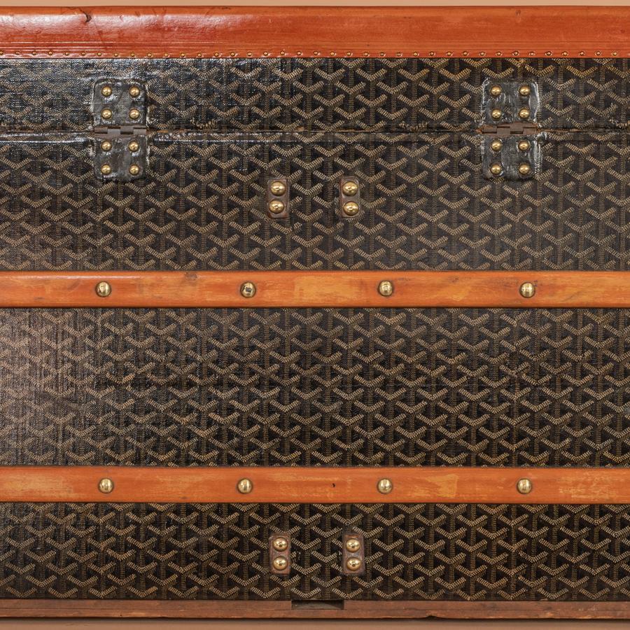 Goyard Steamer Trunk, circa 1920 11