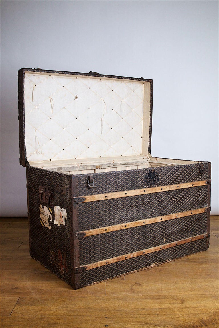 Goyard Steamer Trunk For Sale at 1stDibs