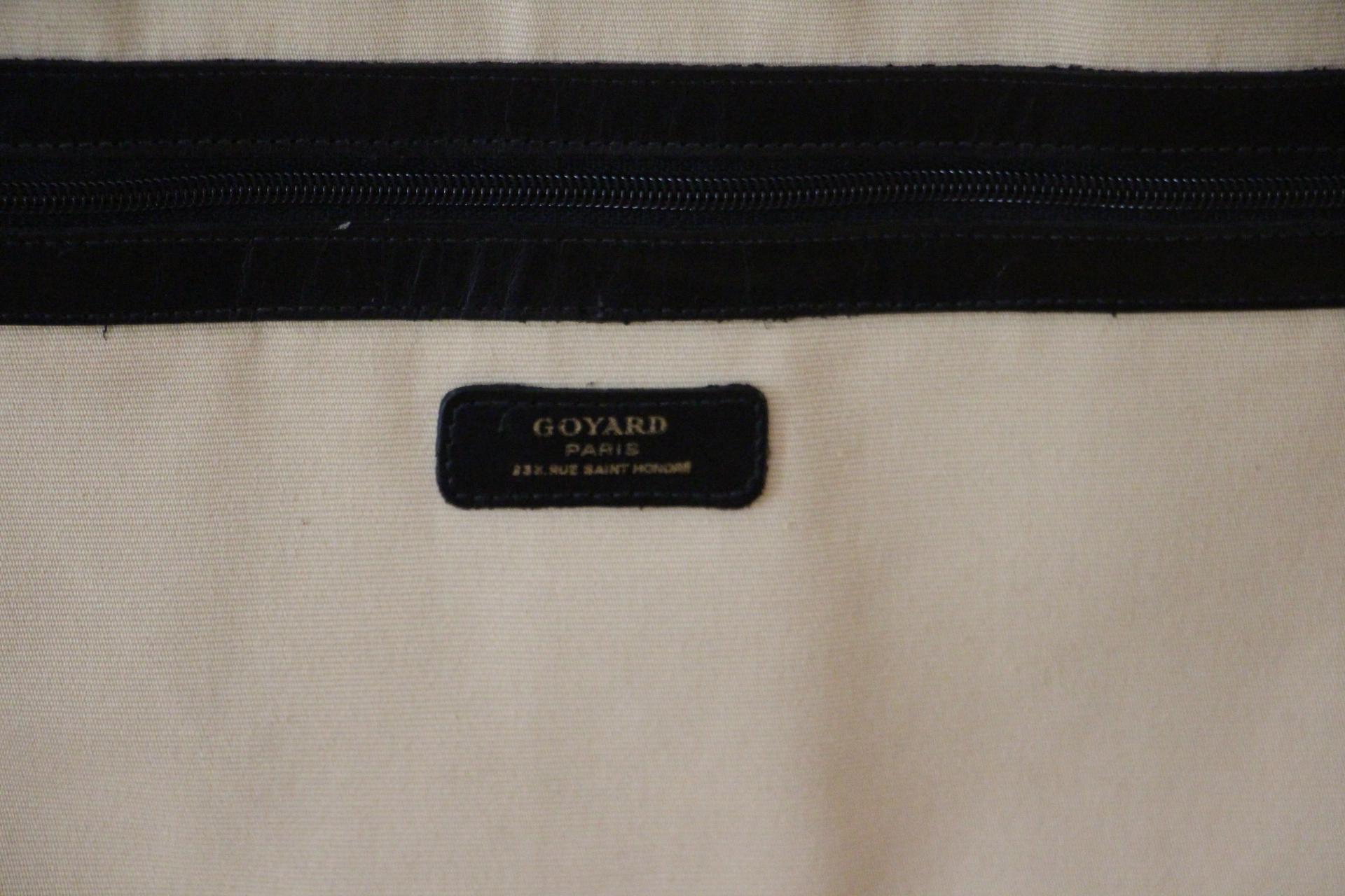 Goyard Suitcase in Woven Canvas, Goyard Steamer Trunk 7