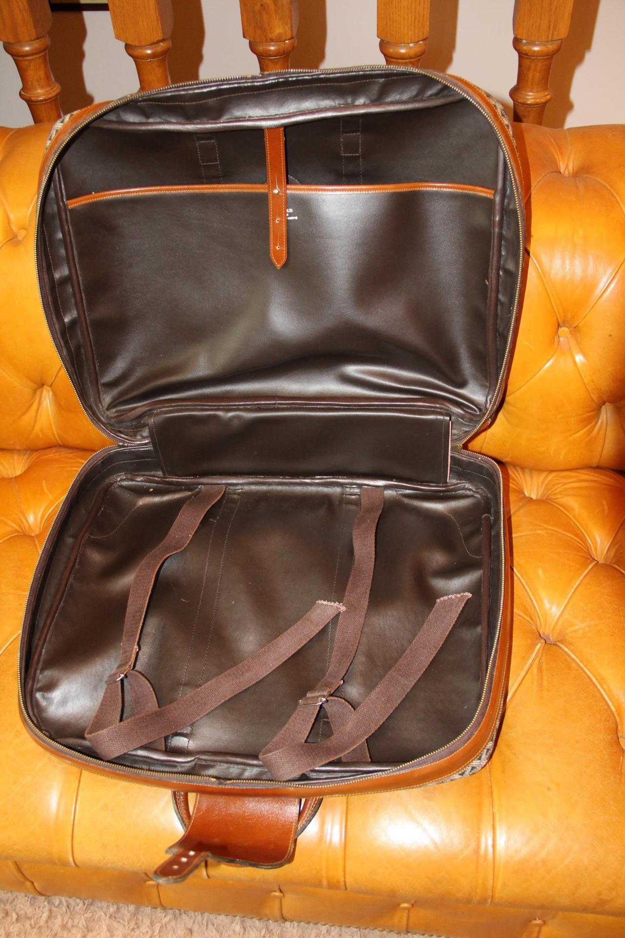 Maleta Goyard de lona tejida, baúl vaporizador Goyard, bolsa de viaje Goyard en venta 11