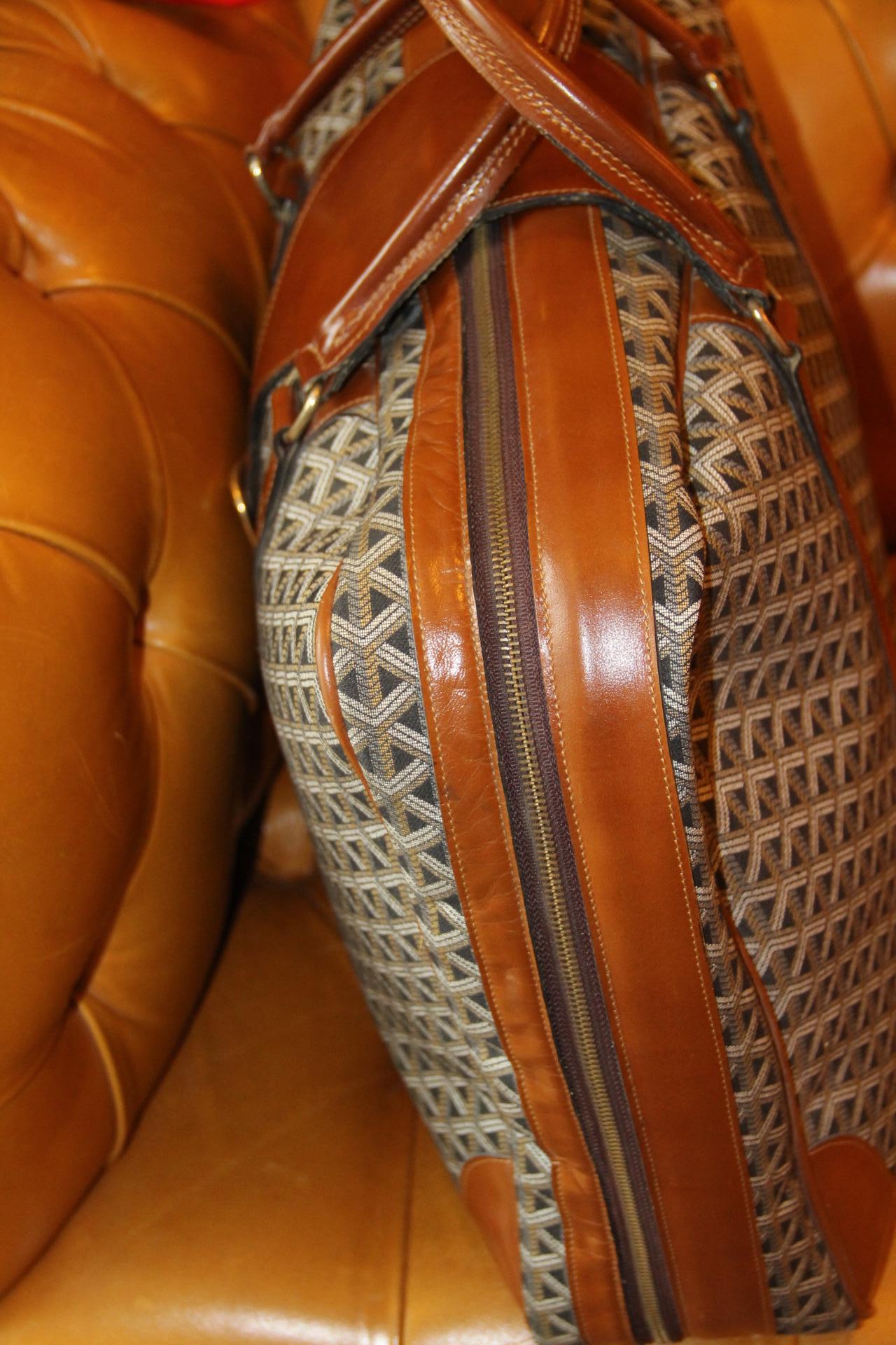 Maleta Goyard de lona tejida, baúl vaporizador Goyard, bolsa de viaje Goyard en venta 1