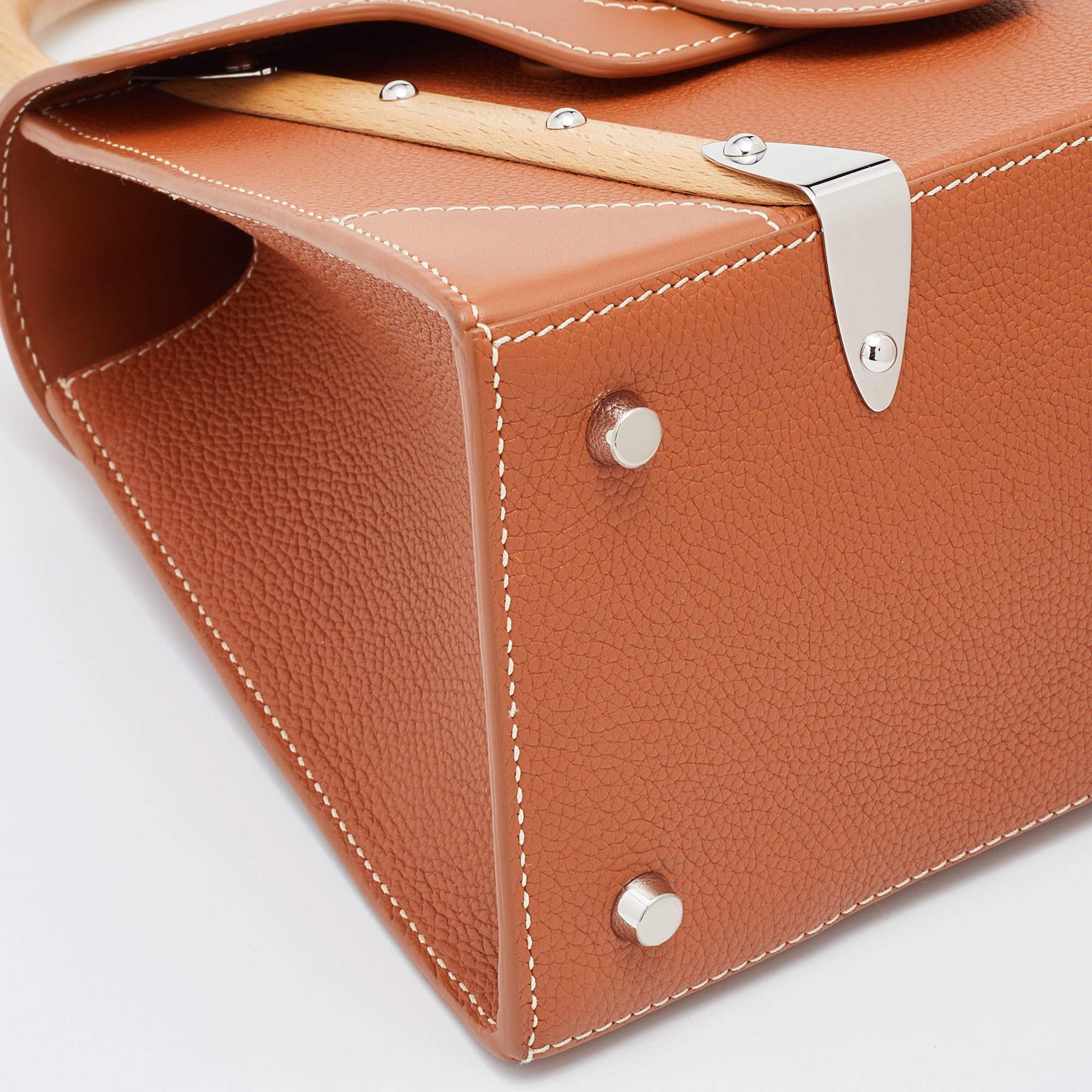 Goyard Tan Leather PM Saigon Top Handle Bag 6