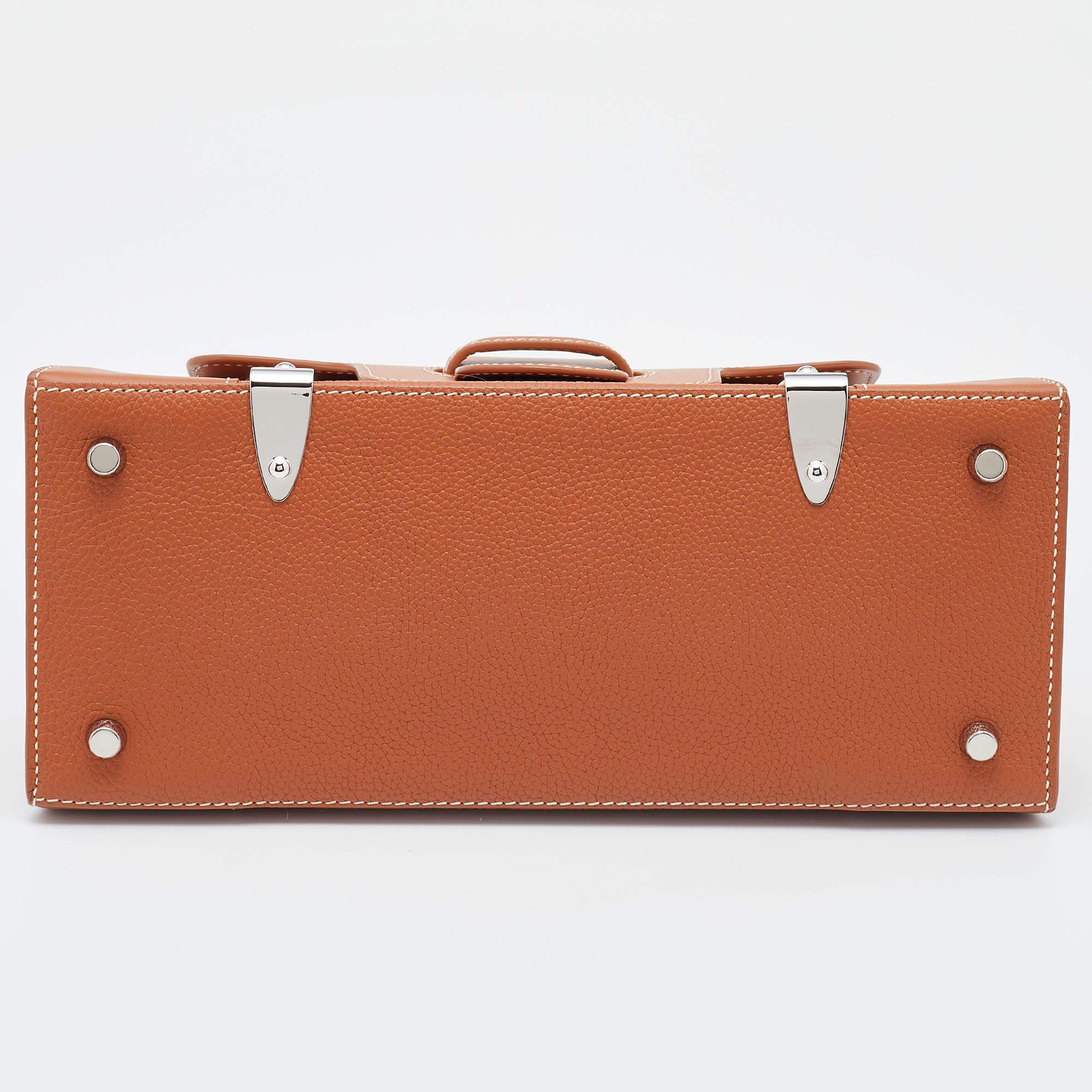 Goyard Tan Leather PM Saigon Top Handle Bag 1