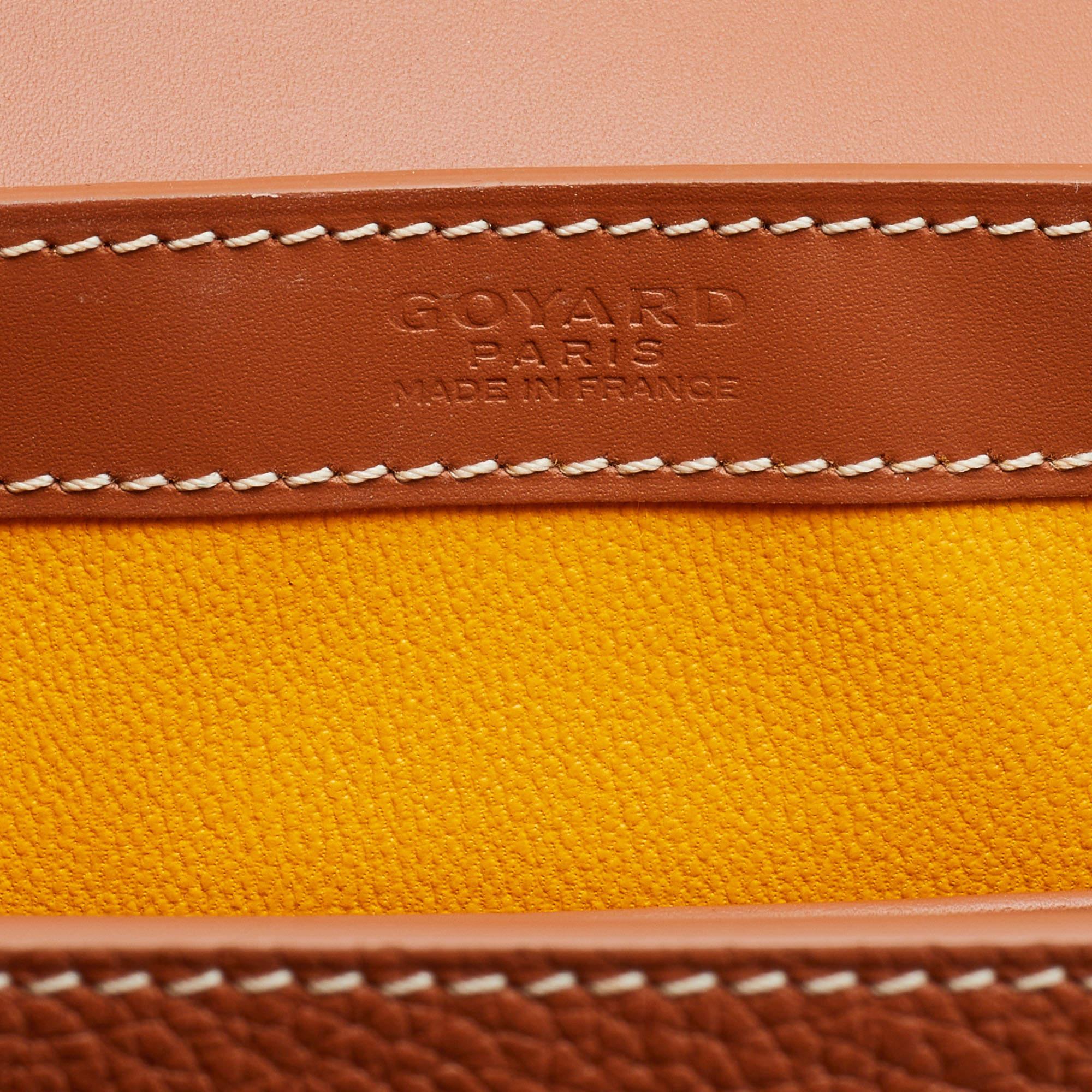 Goyard Tan Leather PM Saigon Top Handle Bag 4
