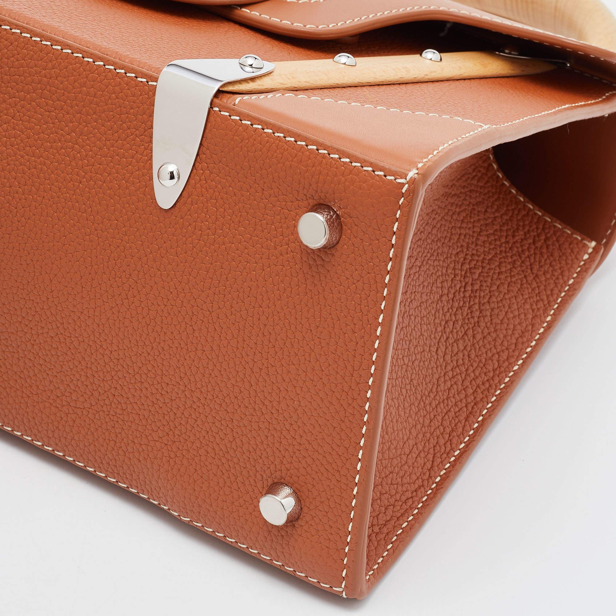 Goyard Tan Leather PM Saigon Top Handle Bag 5