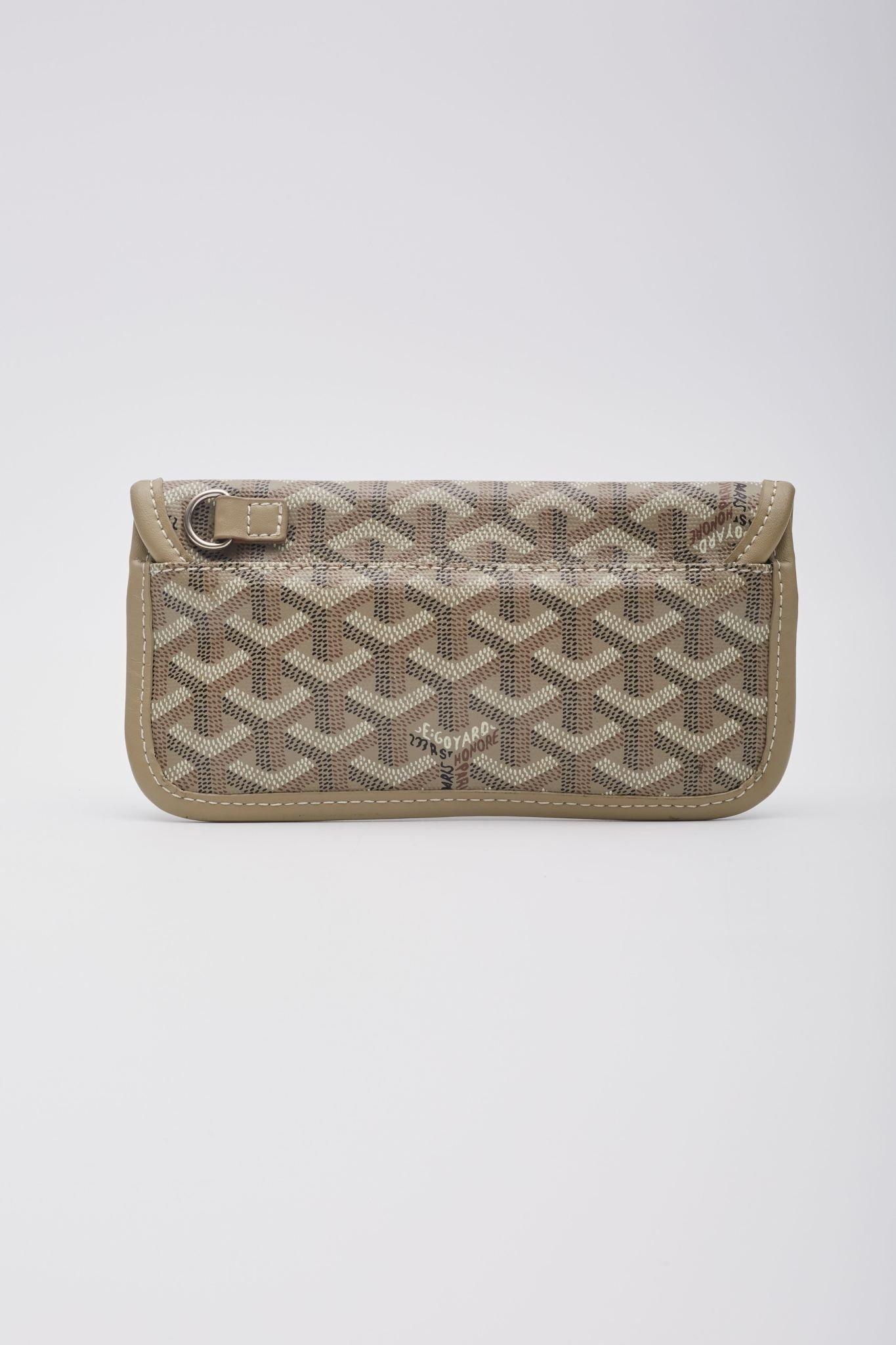 Brown Goyard Taupe Goyardine St. Louis Pochette For Sale