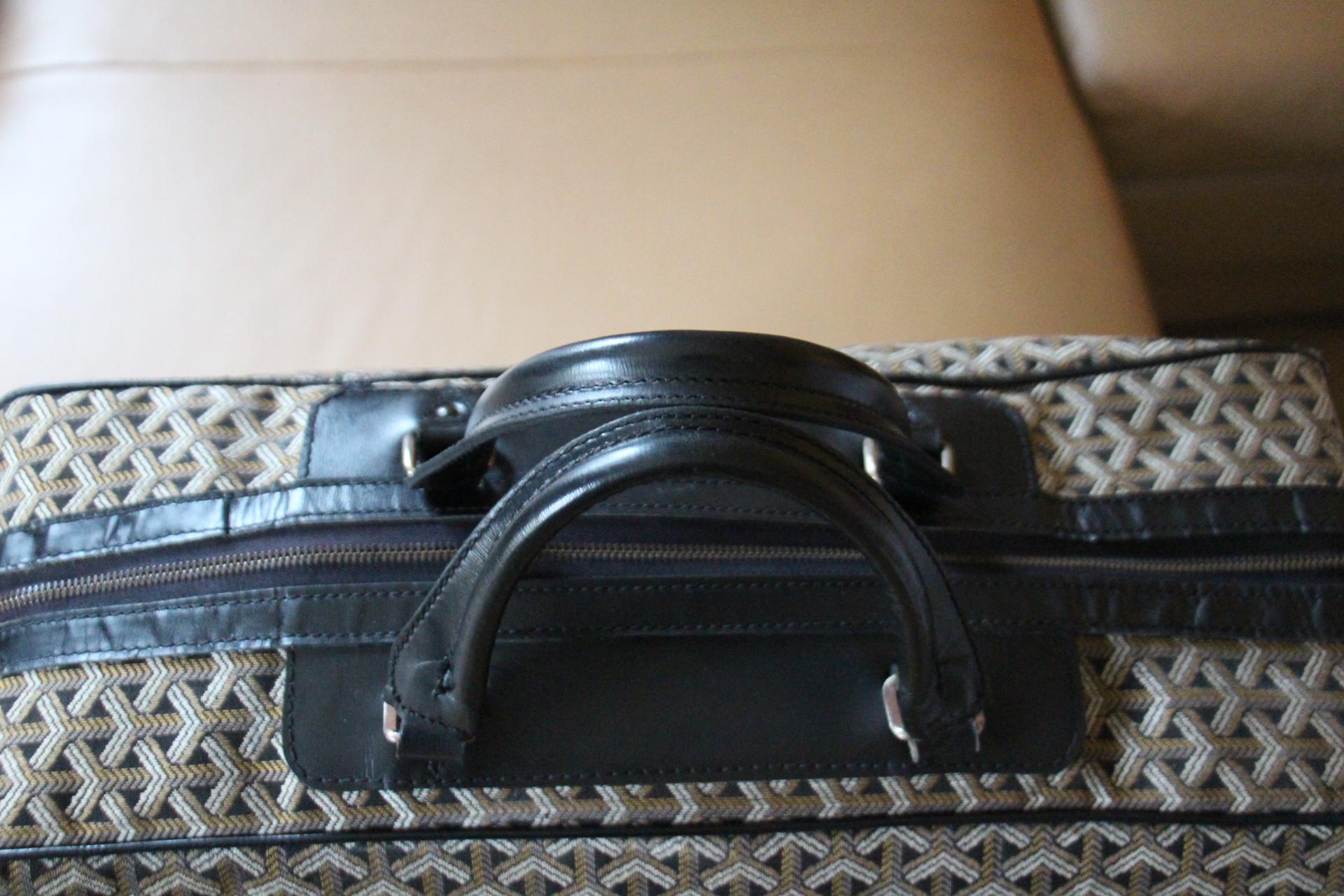 Borsa da viaggio Goyard in tela intrecciata Chevrons, Borsa Goyard grande in vendita 9