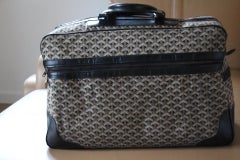 Sac de voyage Goyard en toile tissée à chevrons, grand sac Goyard