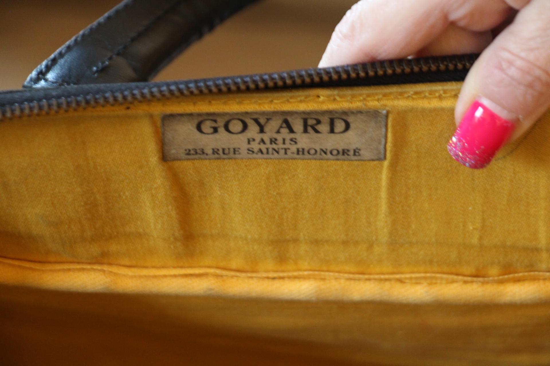 Goyard Travel Bag in Chevrons Woven Canvas, Large Goyard Bag For Sale 15