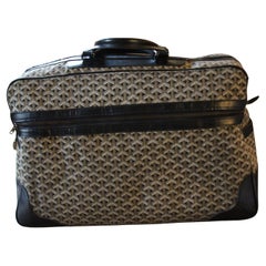 Goyard Travel Bag in Chevrons Woven Canvas, Large Goyard Bag