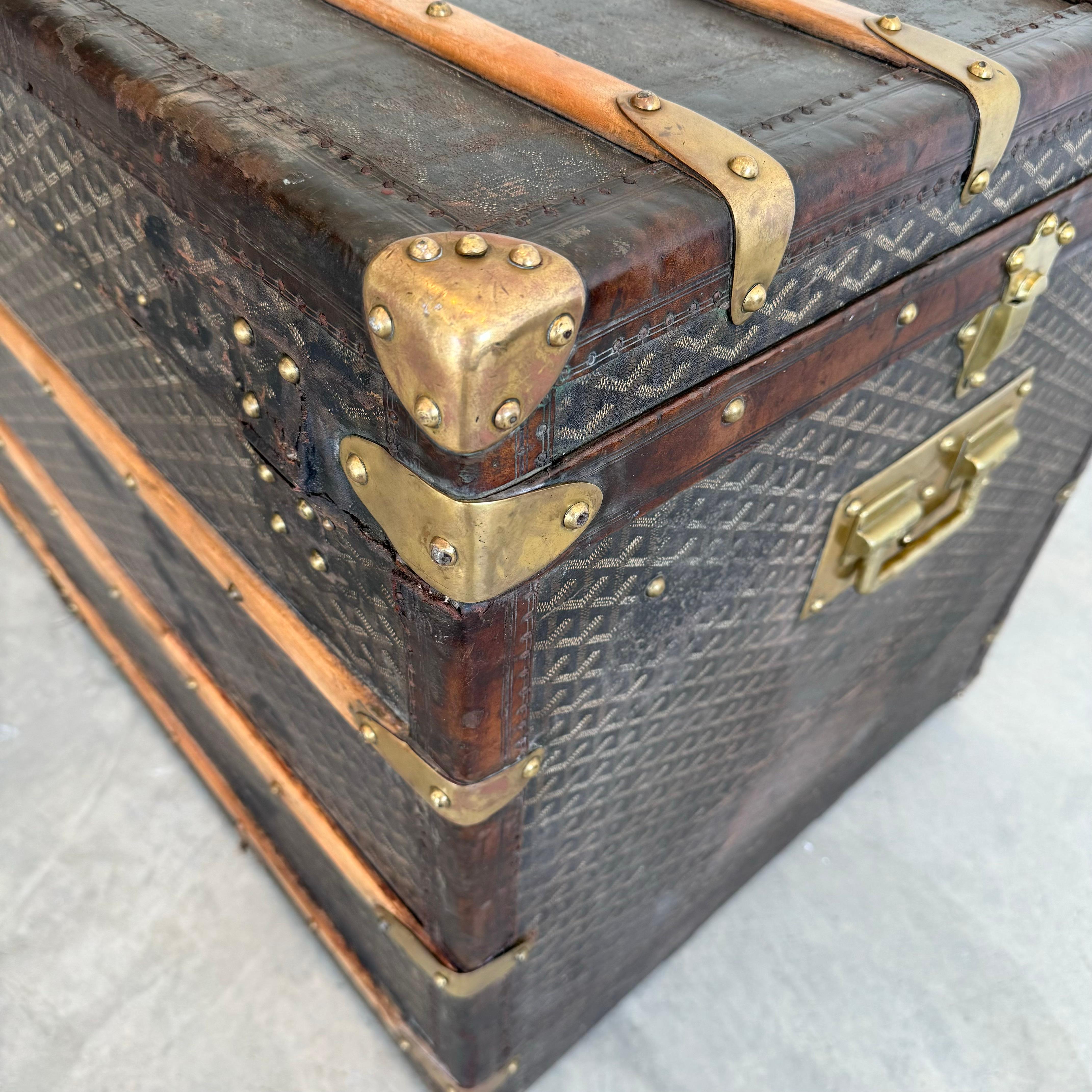 French Goyard Trunk, 1910 France For Sale