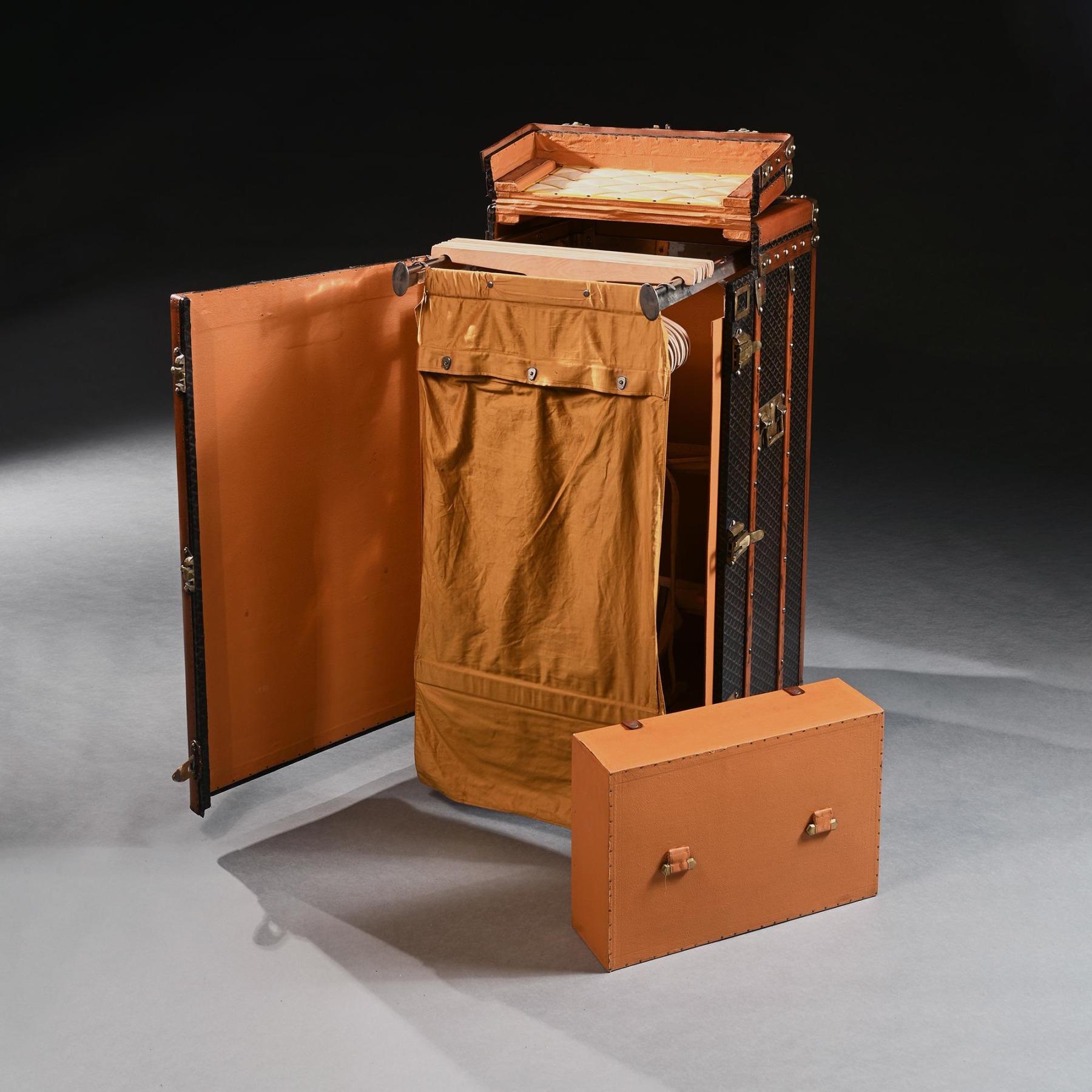 Baule Goyard Un raro baule a vapore o guardaroba dei primi del Novecento di Goyard in vendita 3
