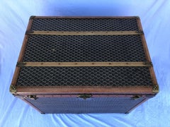Goyard Trunk in Black Monogram Canvas, circa 1930, French Luggage