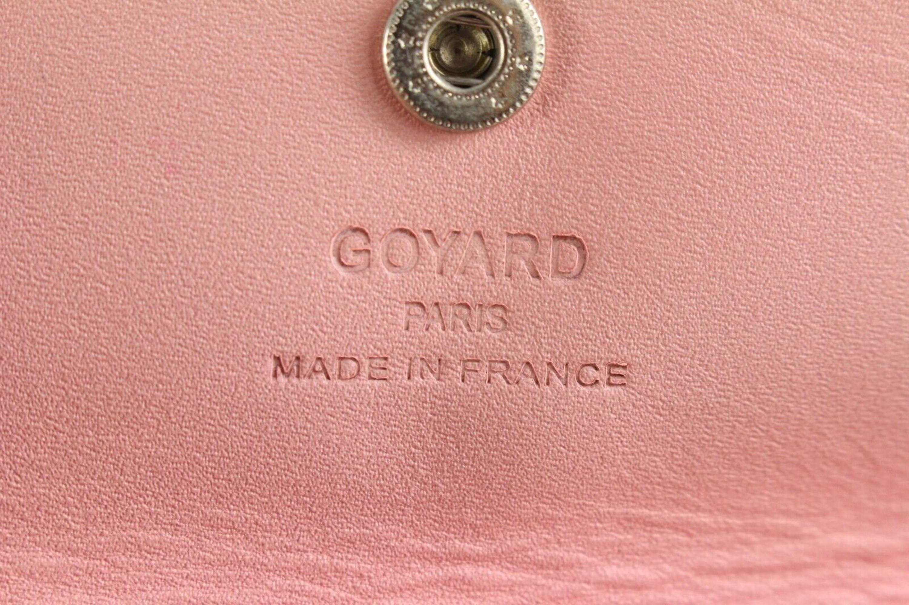 Goyard Ultra Rare Pink Chevron St Louis Tote with Pouch 1GY1202 In Good Condition In Dix hills, NY