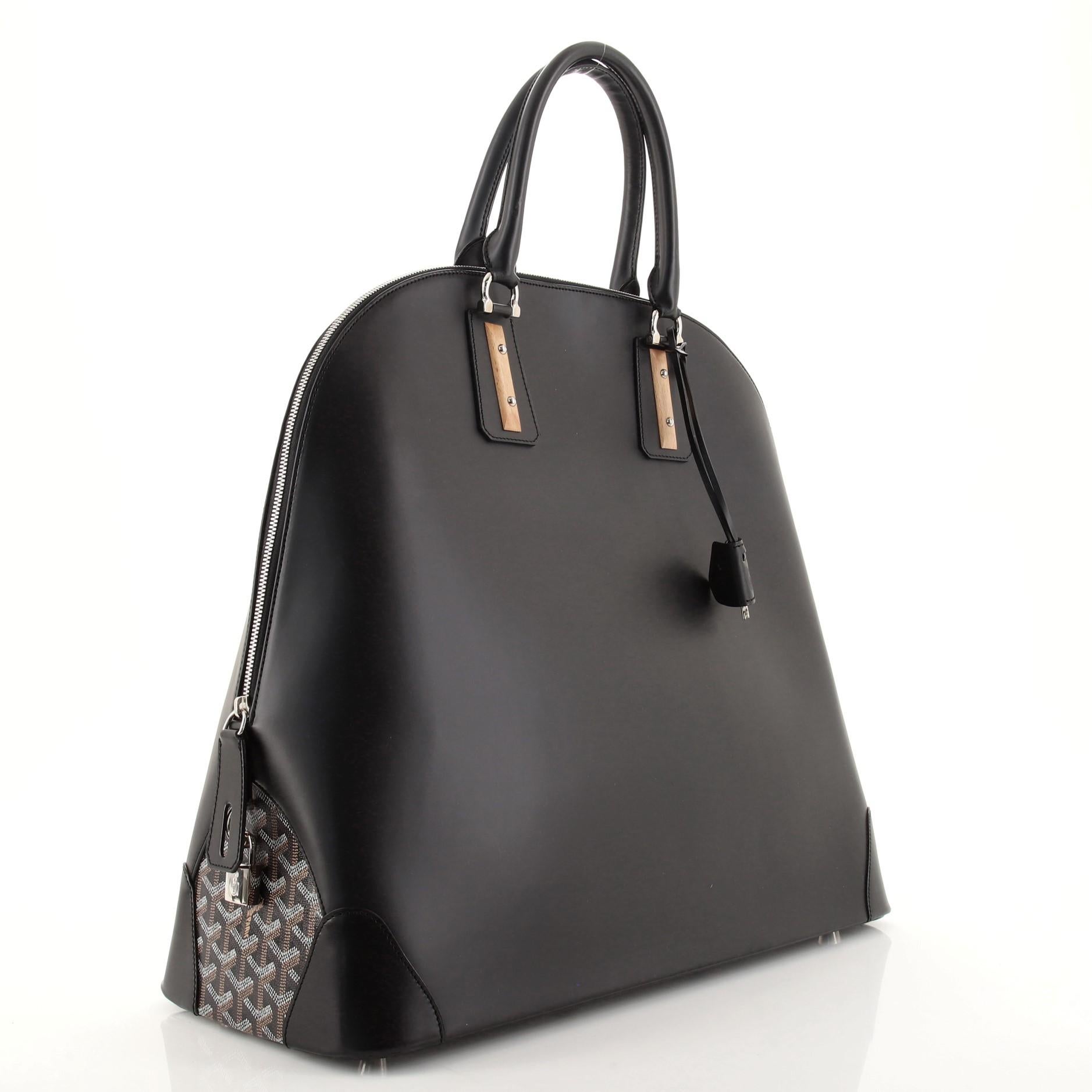 Goyard Vendome Tasche aus Leder GM (Schwarz)