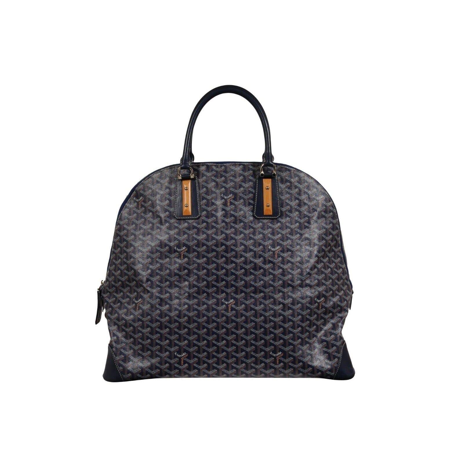 Goyard Vendome Sac GM Top Handle Tote Bag Navy Blue Computer Carry On Travel en vente 5