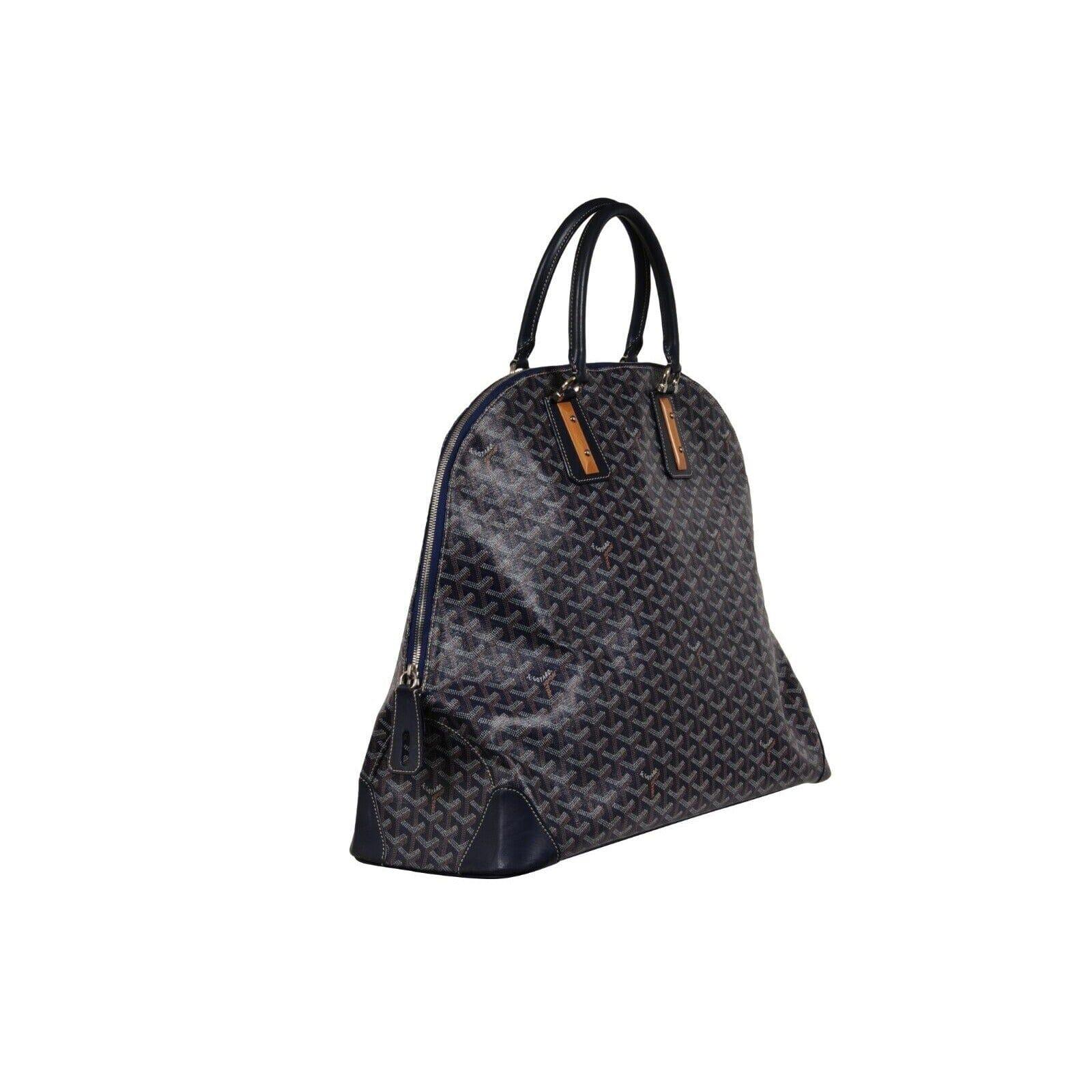 Goyard Vendome Sac GM Top Handle Tote Bag Navy Blue Computer Carry On Travel en vente 1