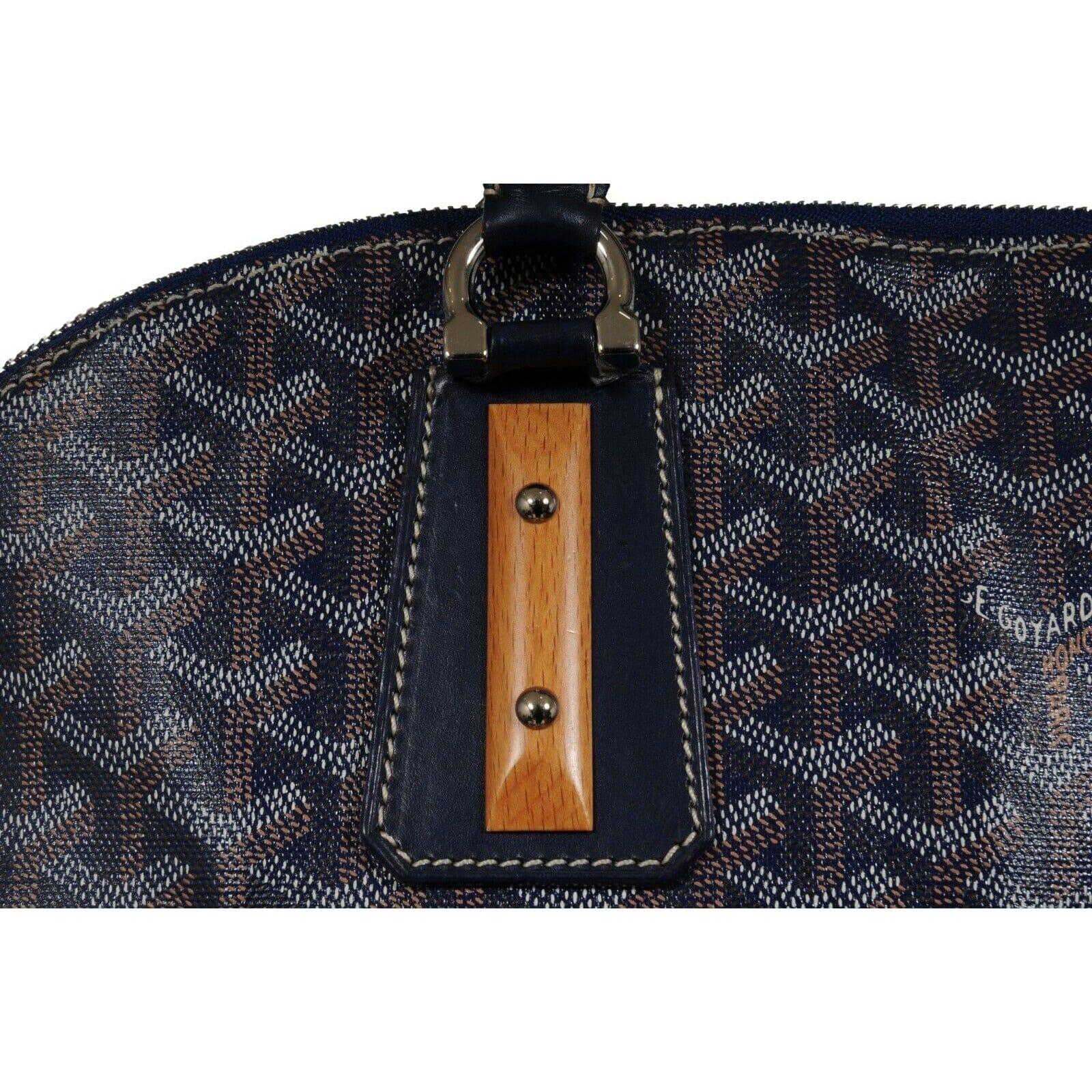 Goyard Vendome Sac GM Top Handle Tote Bag Navy Blue Computer Carry On Travel en vente 3