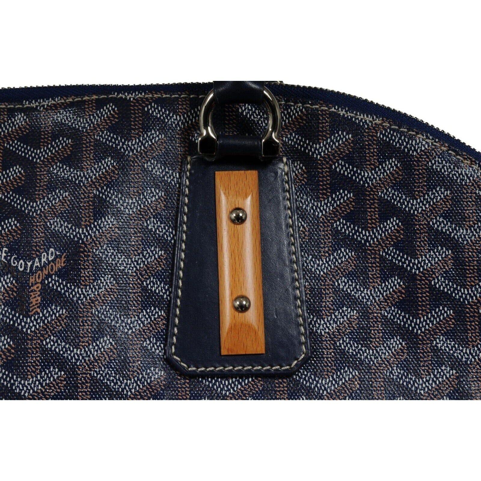 Goyard Vendome Sac GM Top Handle Tote Bag Navy Blue Computer Carry On Travel en vente 4