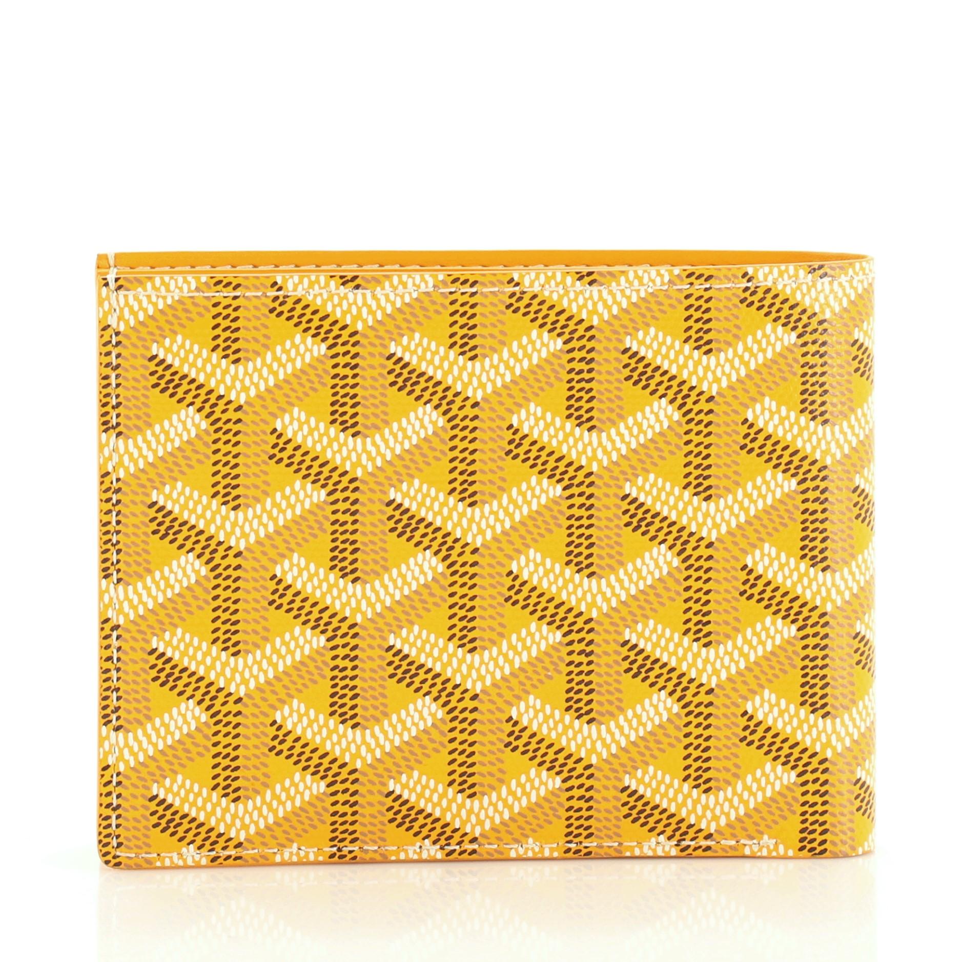 goyard yellow wallet