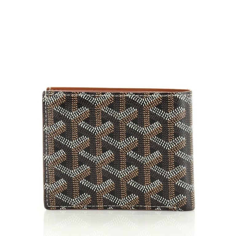 Goyard Navy Blue Goyardine Coated Canvas Bifold Card Holder Goyard