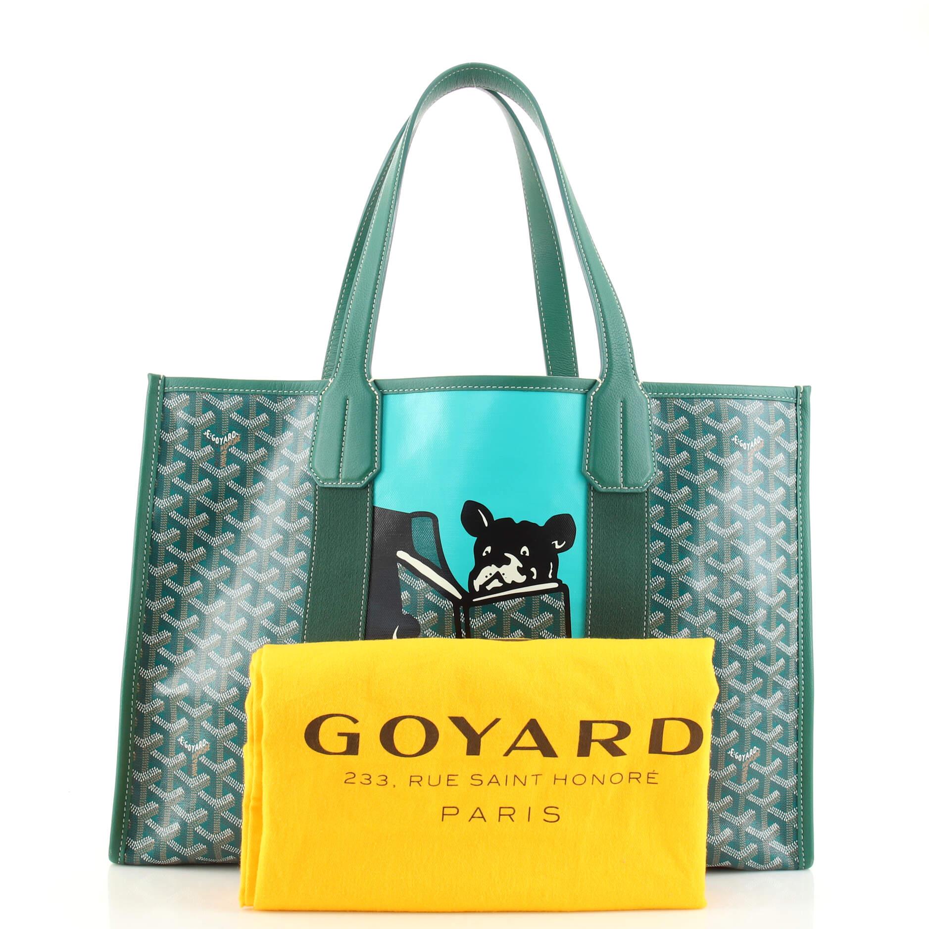 Goyard Villette Tote Bag MM Green in Coated Canvas/Leather - US