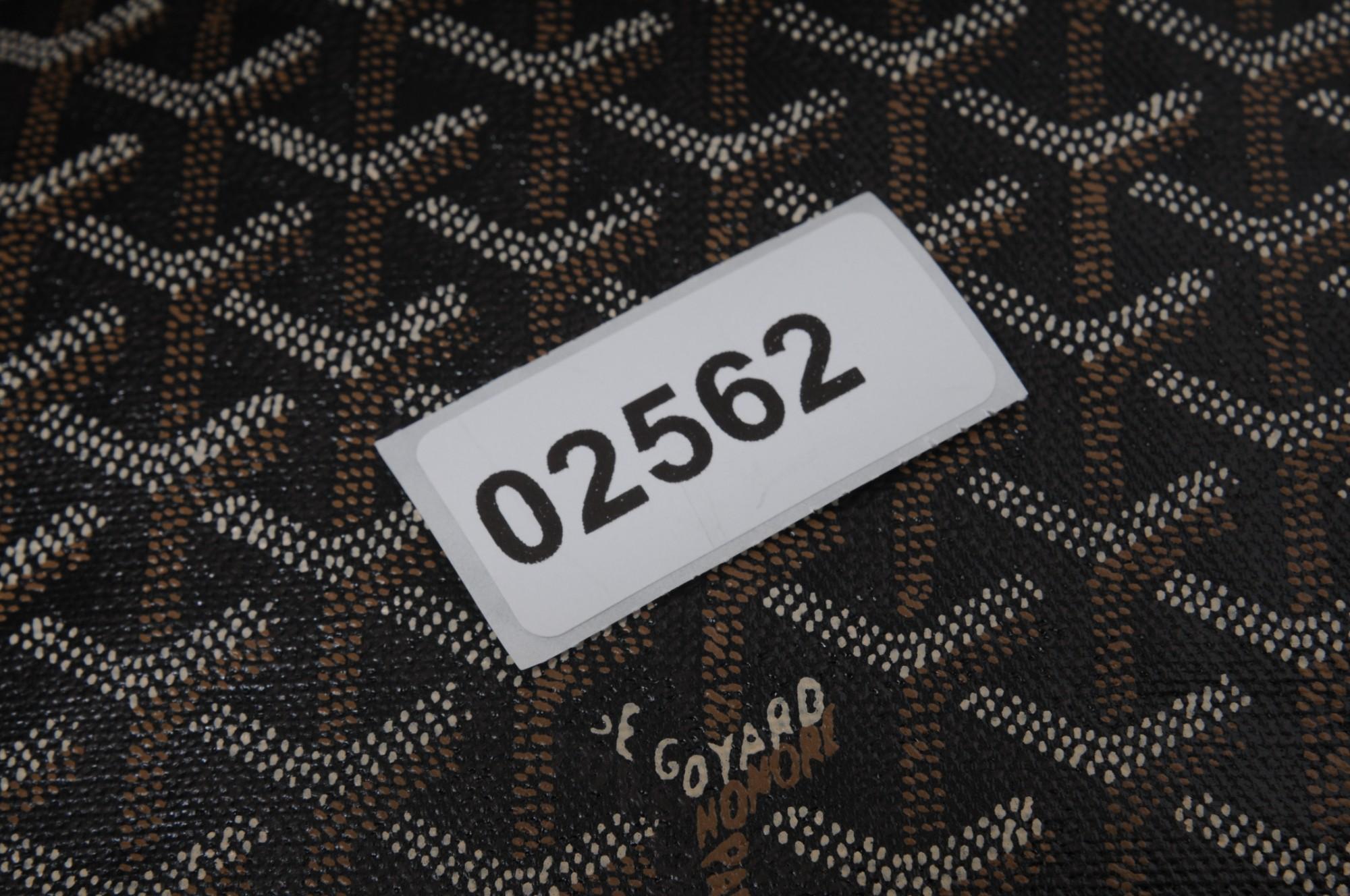 Goyard Vintage Beluga PM Top Handle Mini Tote Bag Black Leather Early 2000s For Sale 14