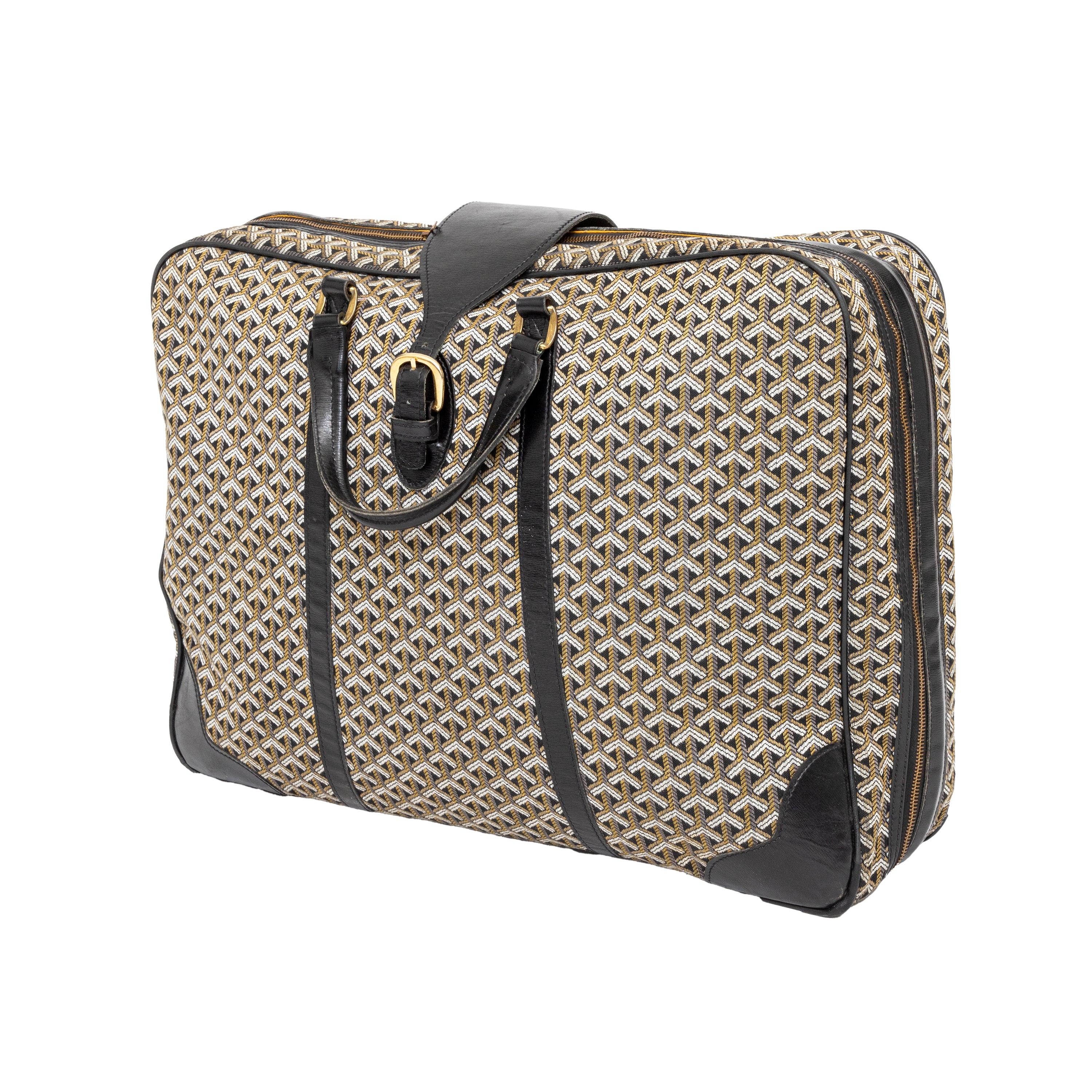 Brown Goyard Vintage Travel Bag - '70s