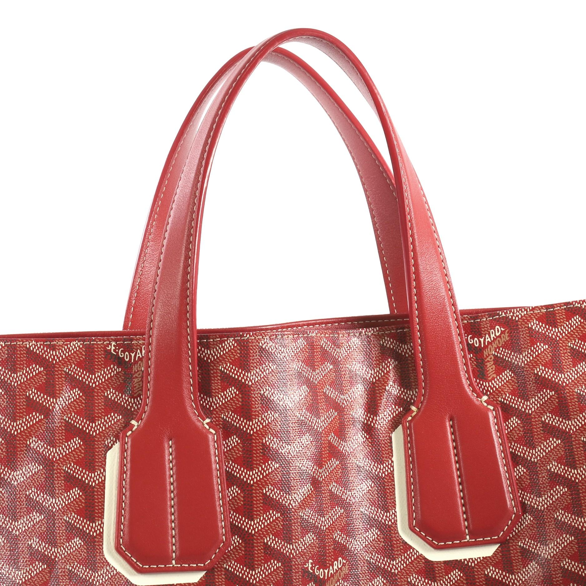 Pink Goyard Voltaire Convertible Tote Painted Coated Canvas