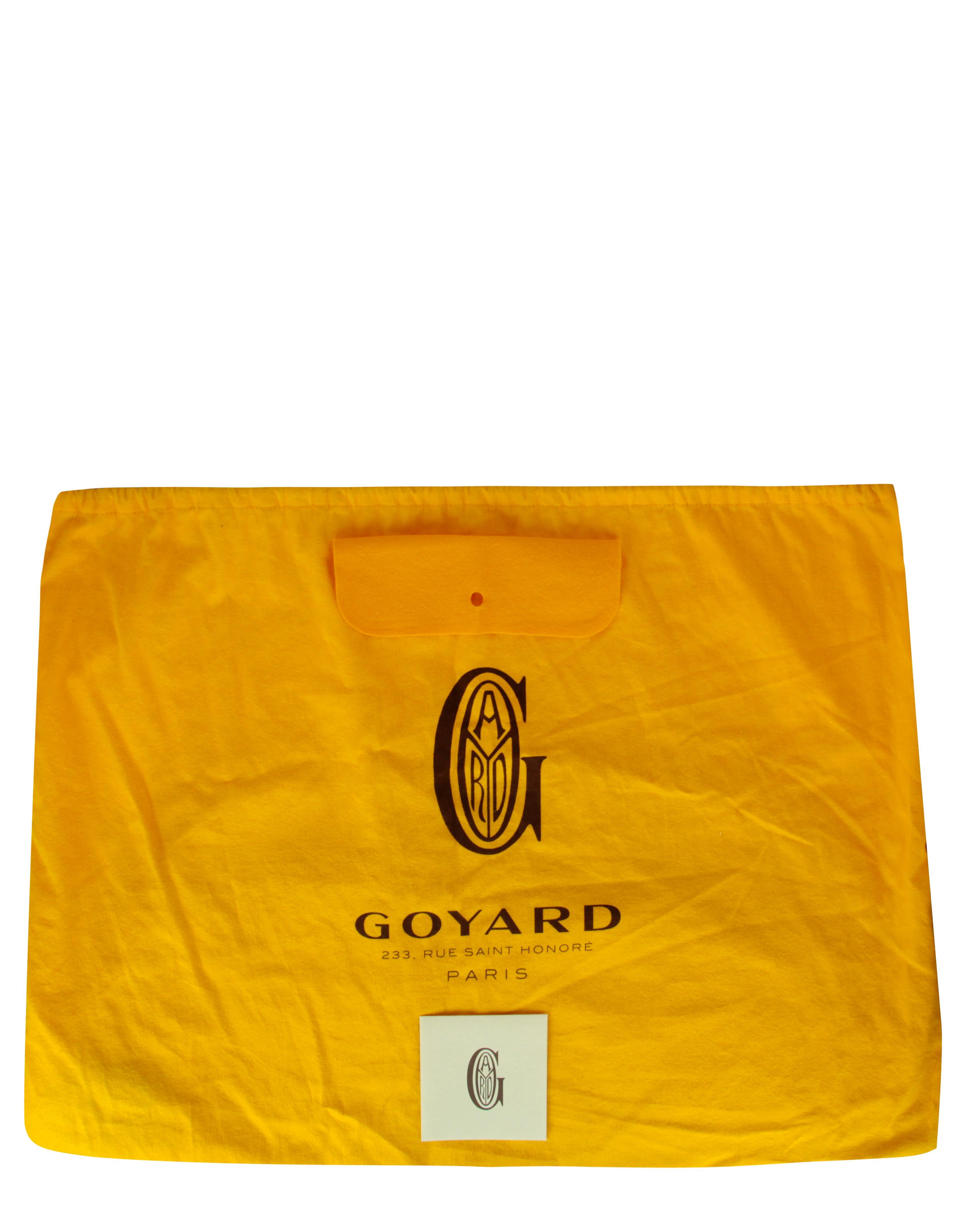 Goyard White Canvas Goyardine Saint Louis GM Tote Bag w/ Insert 2