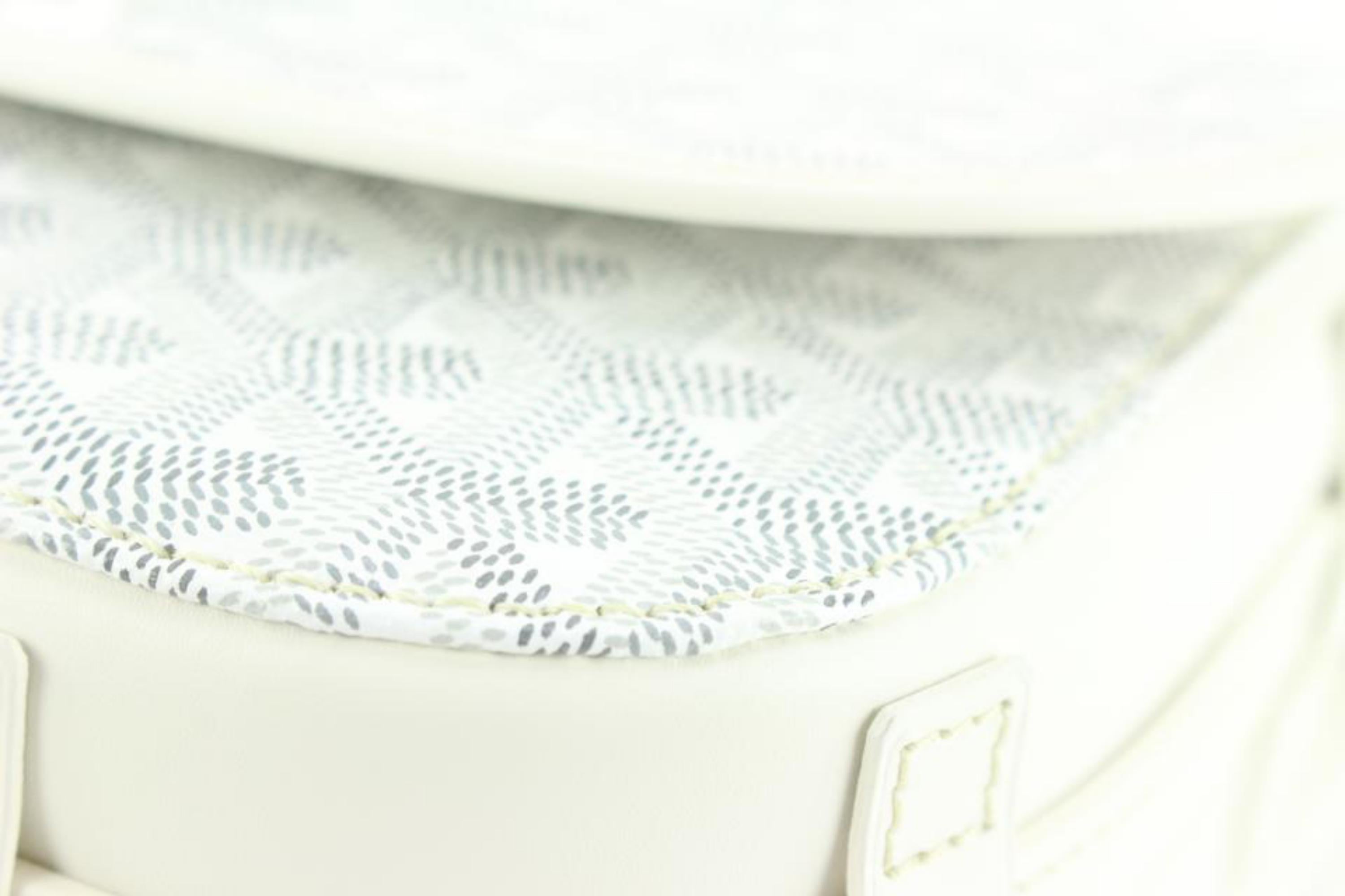 Goyard White Chevron Belvedere II PM Crossbody 26gy721s 1