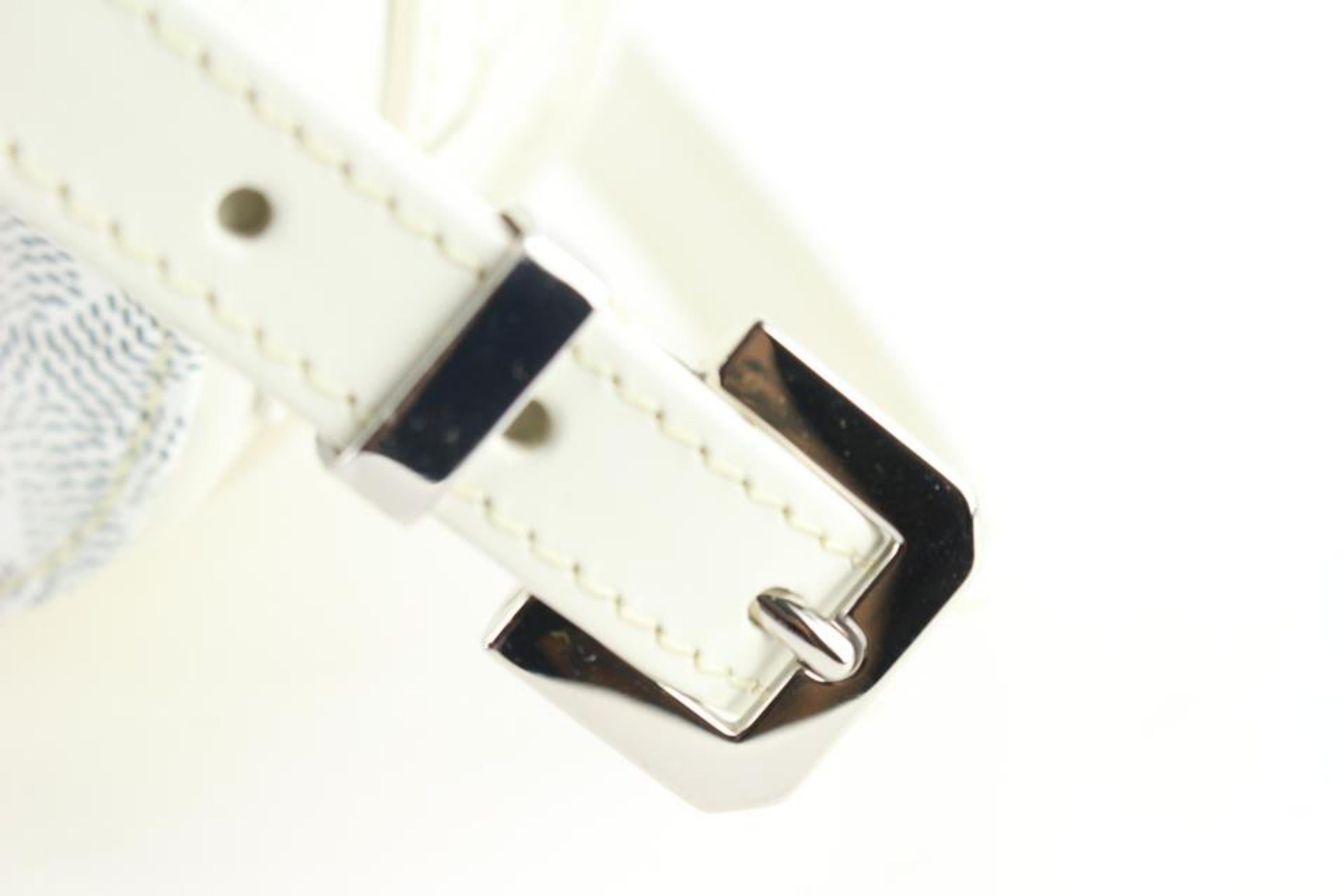 Goyard White Chevron Belvedere II PM Crossbody 26gy721s 3