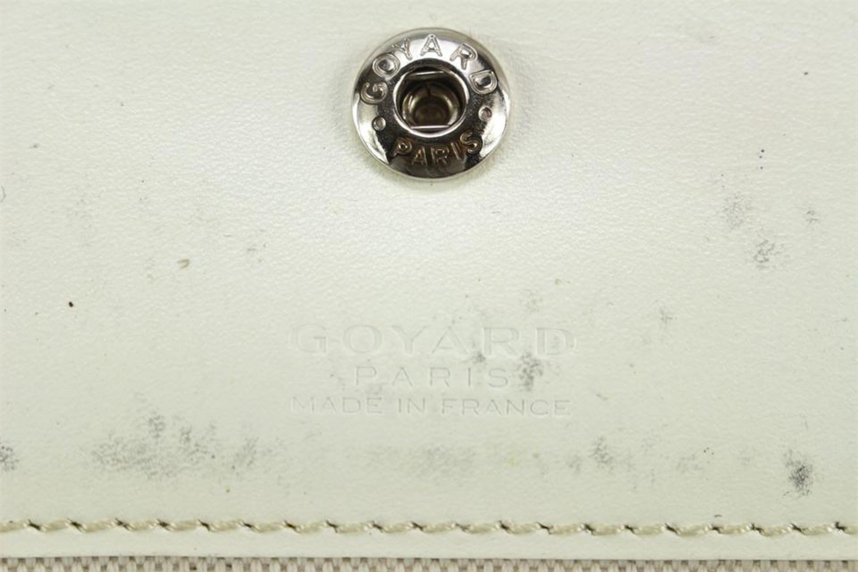 Goyard Fourre-tout St Louis PM à chevrons blancs avec pochette 3gy516s en vente 6