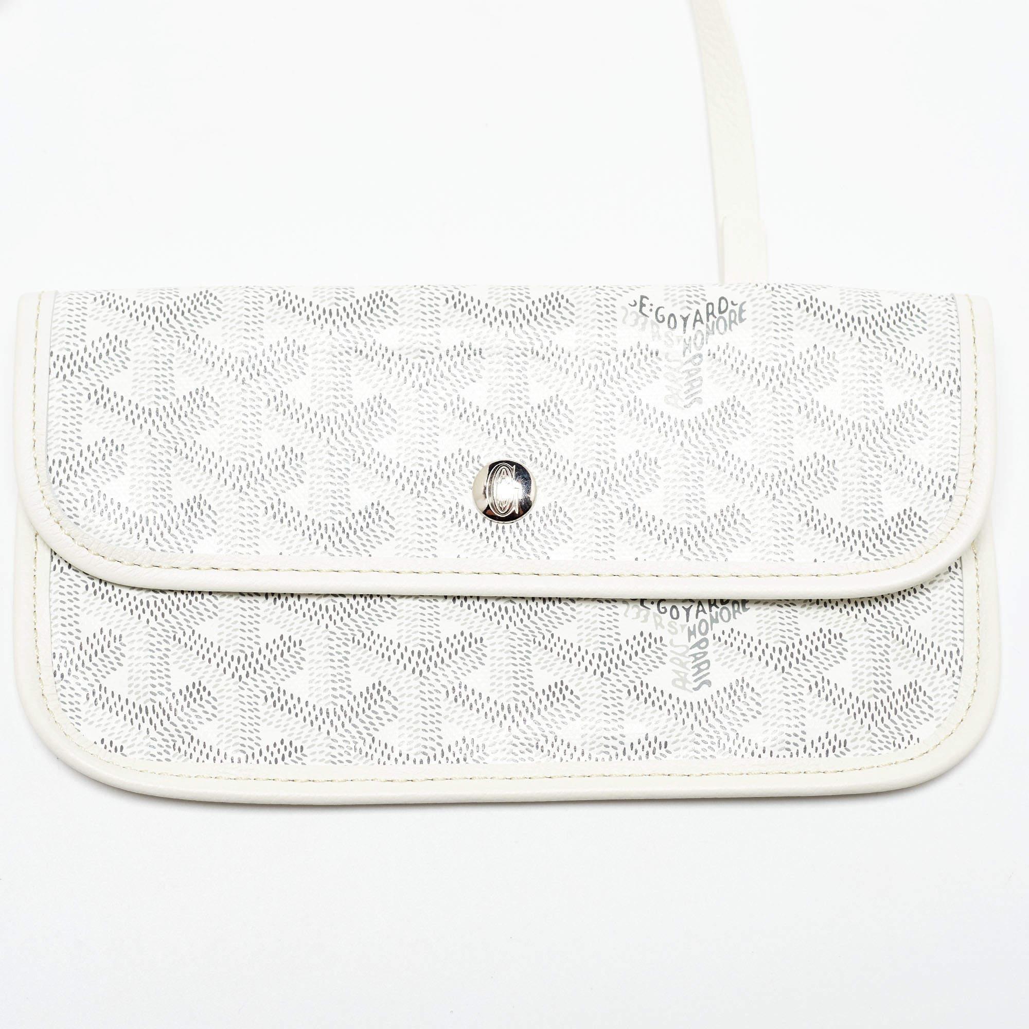 Goyard White Goyardine Canvas and Leather Saint Louis PM Tote 3