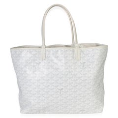Goyard White Goyardine Canvas Bulldog Saint Louis PM