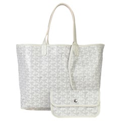 Goyard White Goyardine Canvas Saint Louis PM