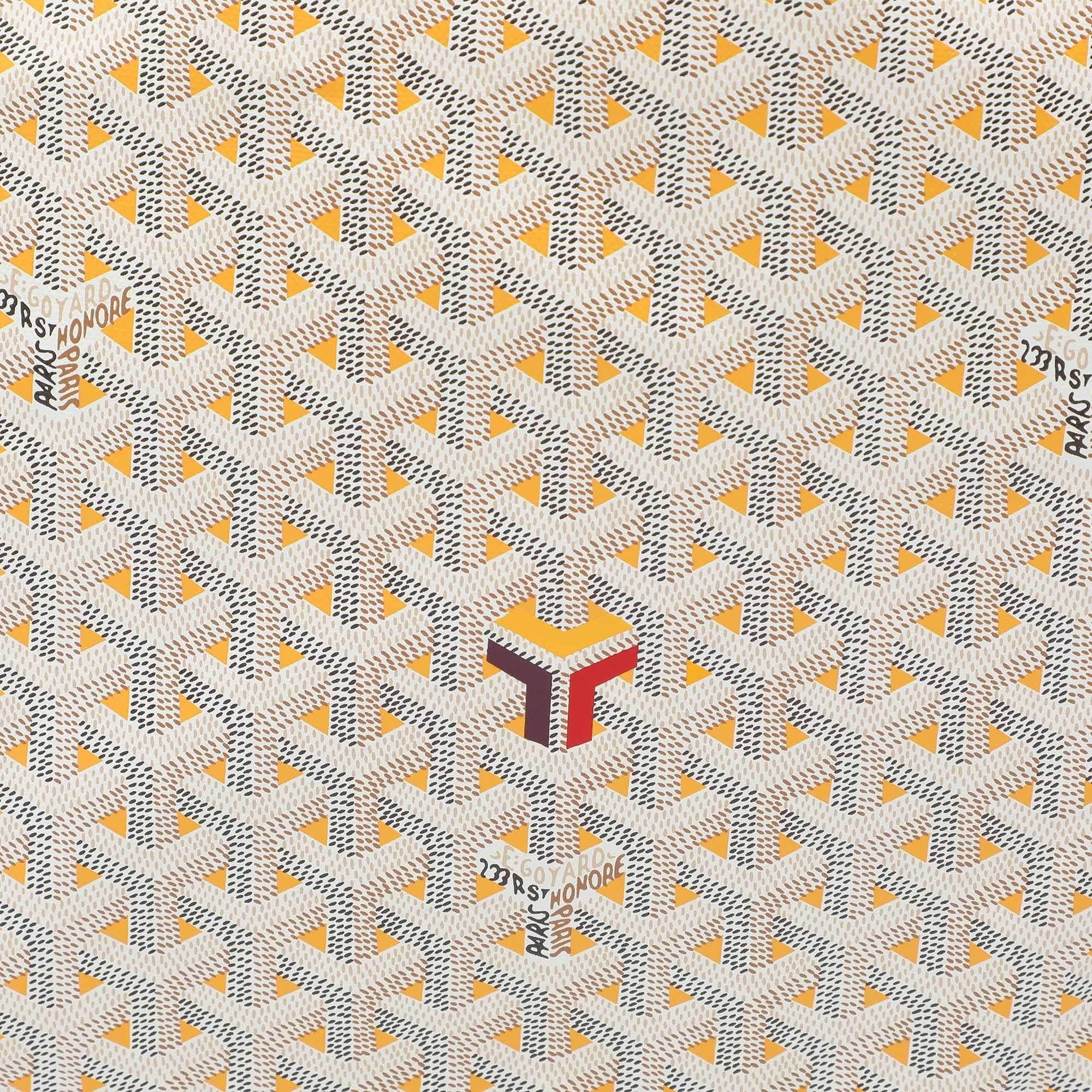 Goyard White Goyardine Coated Canvas and Leather Saint Louis Claire Voie GM Tote 1